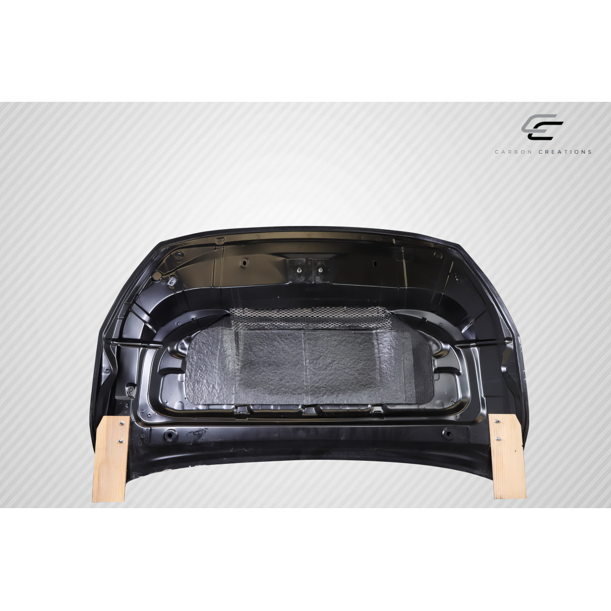 Modify your Subaru Crosstrek 2018 with our Exterior/Hoods - Top down view of hood at a slight angle