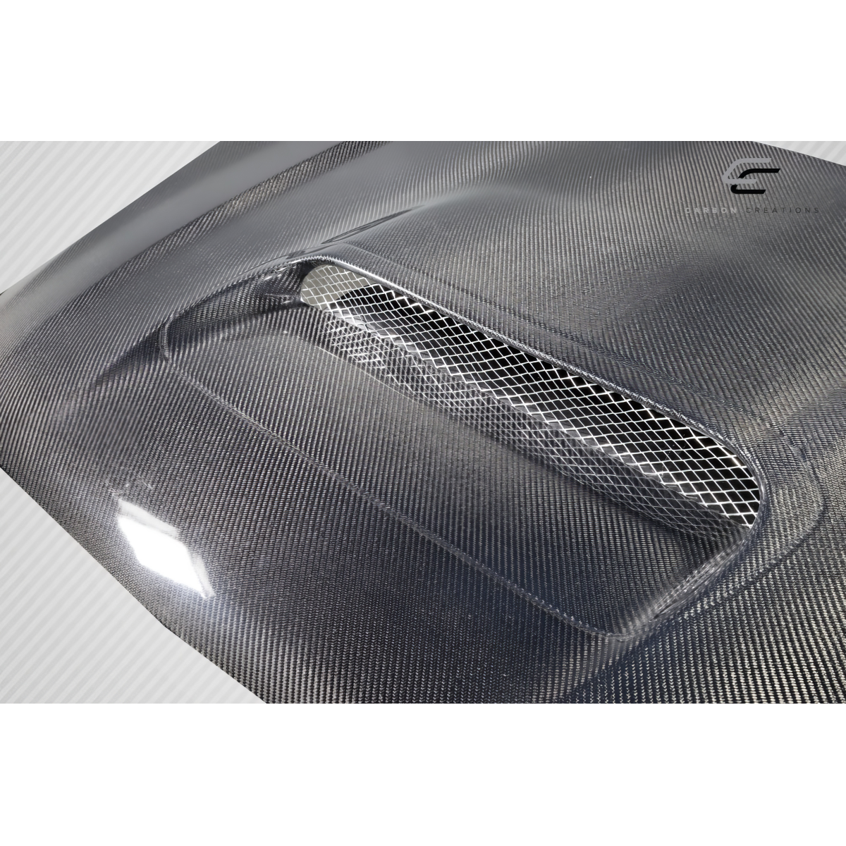 Modify your Subaru Crosstrek 2018 with our Exterior/Hoods - Top down view of the carbon fiber hood