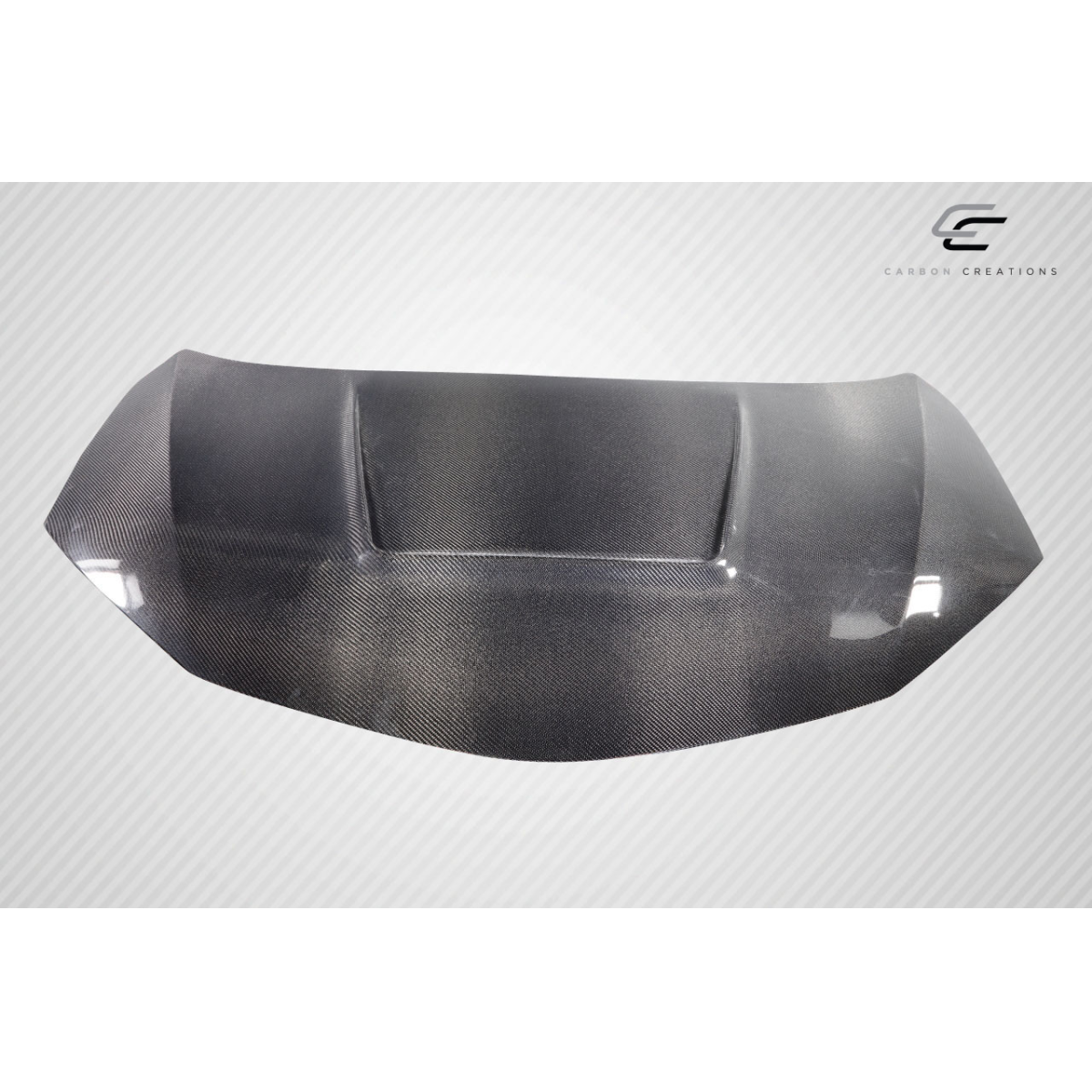 Modify your Toyota Corolla 2014 with our Exterior/Hoods - Part is viewed from a top down angle