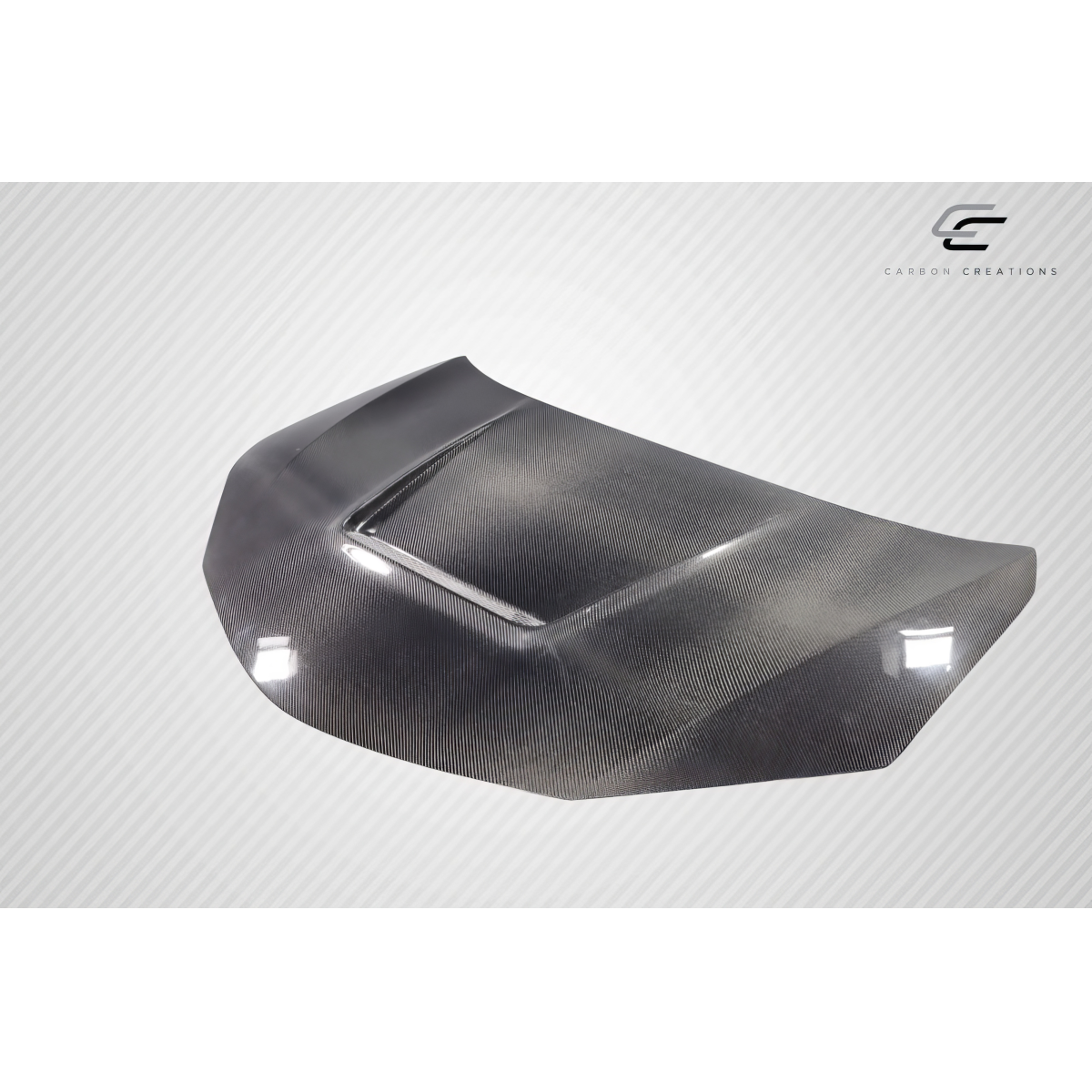 Modify your Toyota Corolla 2014 with our Exterior/Hoods - Part shown from a slight overhead angle