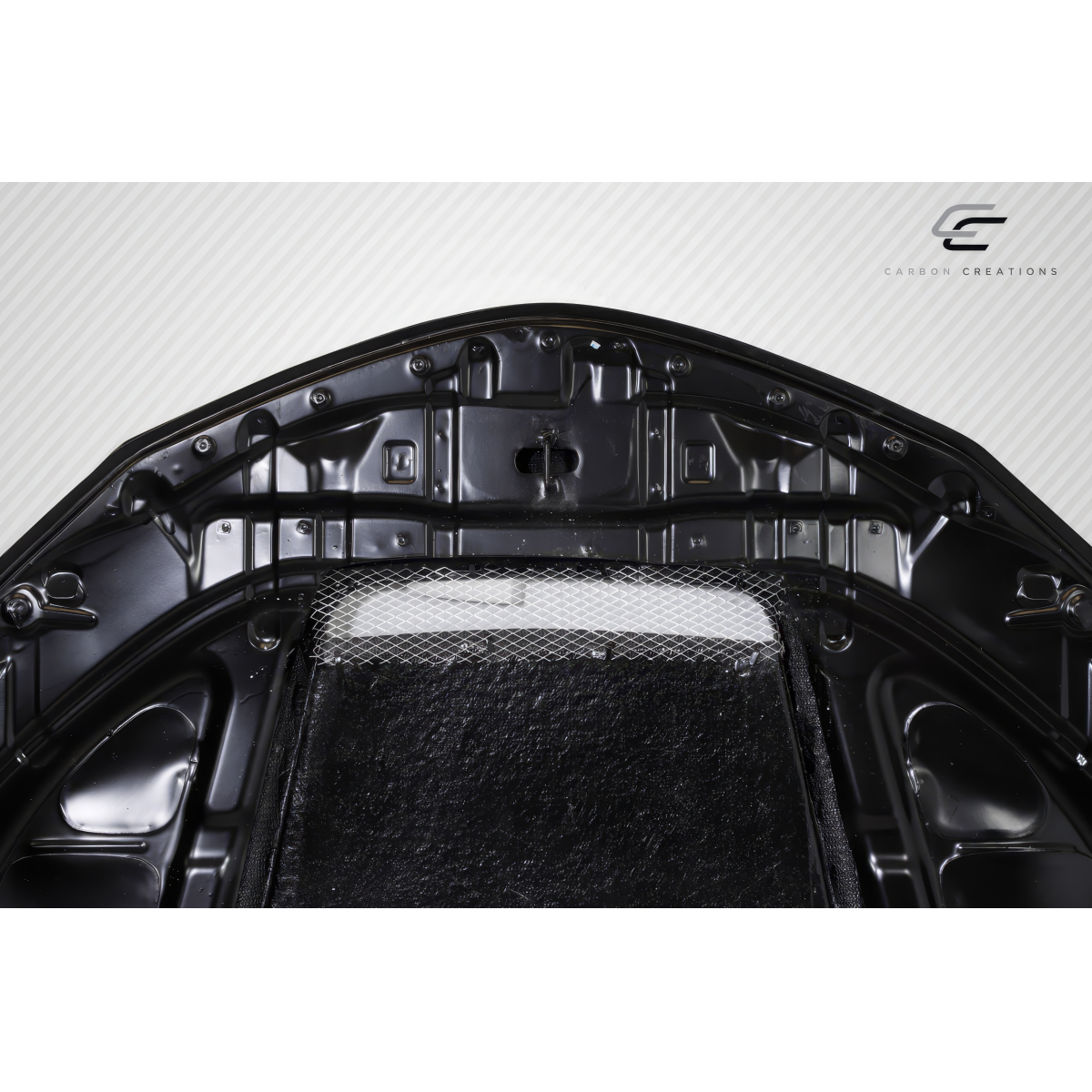 Modify your Toyota Corolla 2014 with our Exterior/Hoods - View from above slightly angled downwards