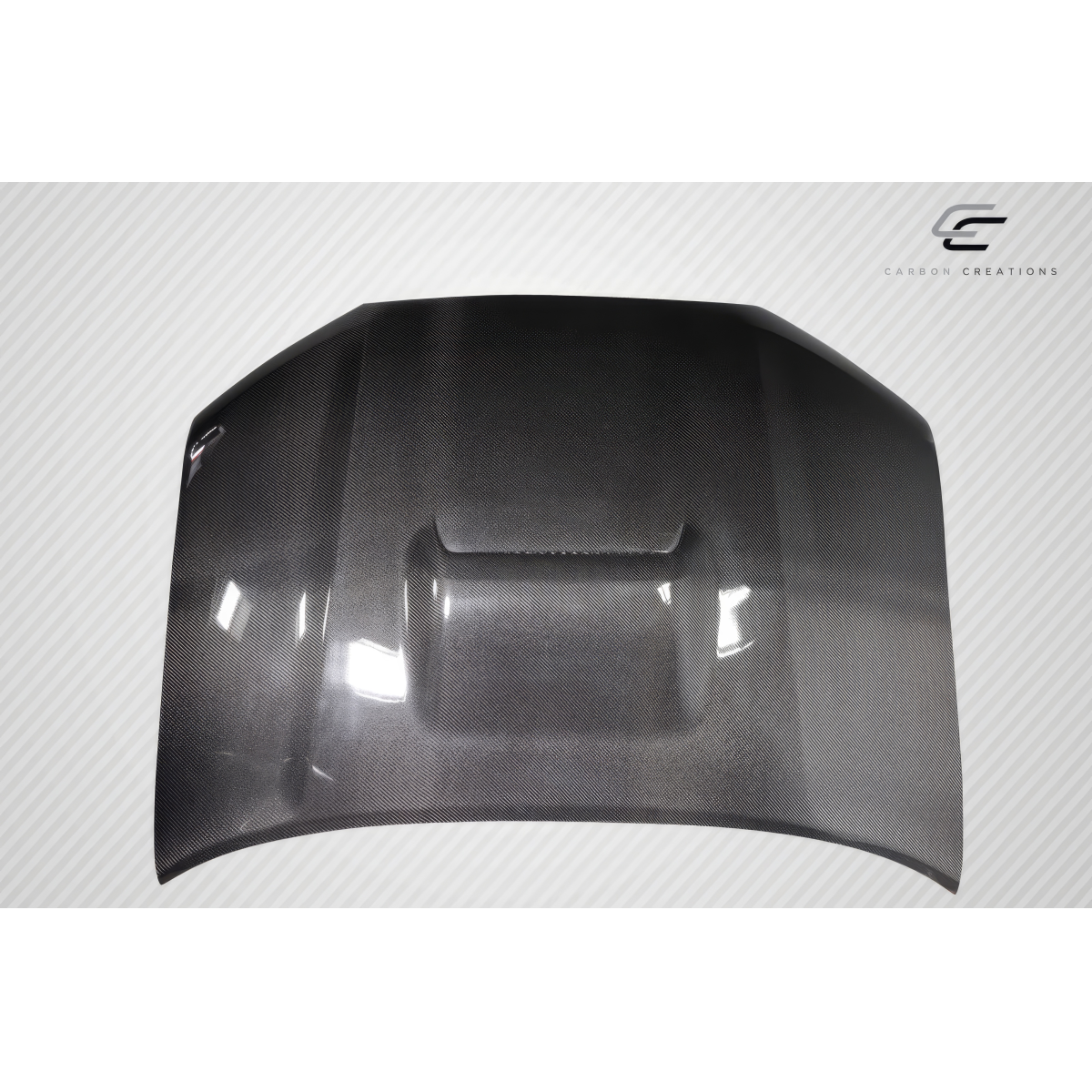 Modify your Toyota 4Runner 2010 with our Exterior/Hoods - Top view of the hood part at a flat angle