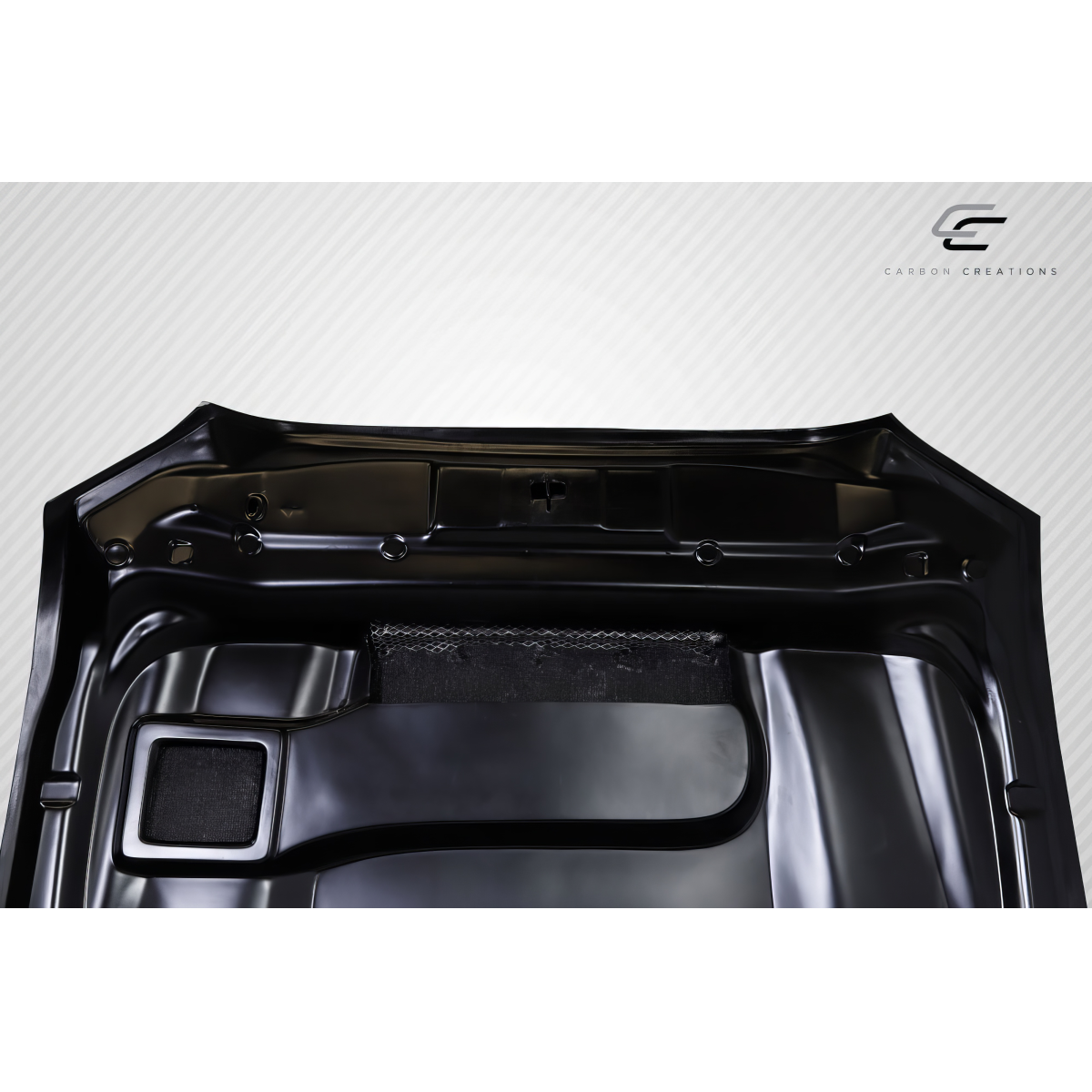 Modify your Toyota Tacoma 2016 with our Exterior/Hoods - Top down view of carbon fiber hood part