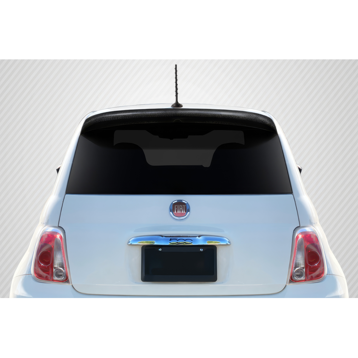 Modify your Fiat 500 2012 with our Exterior/Wings - Rear angle of the vehicle at about 45 degrees