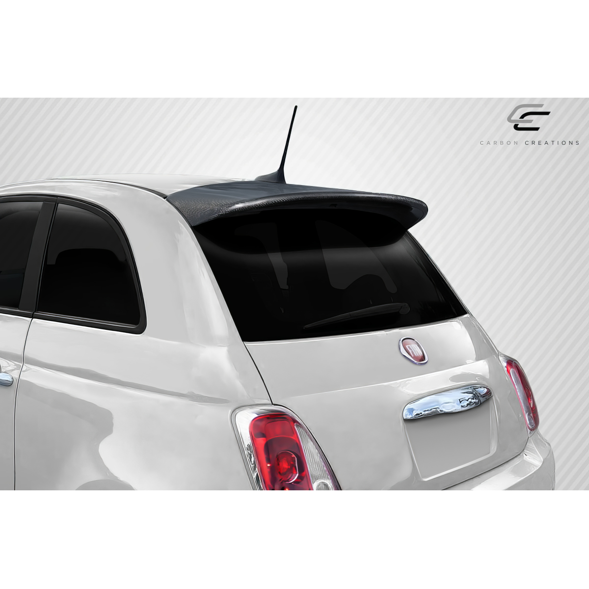 Modify your Fiat 500 2012 with our Exterior/Wings - The part is shown at a rear angled view