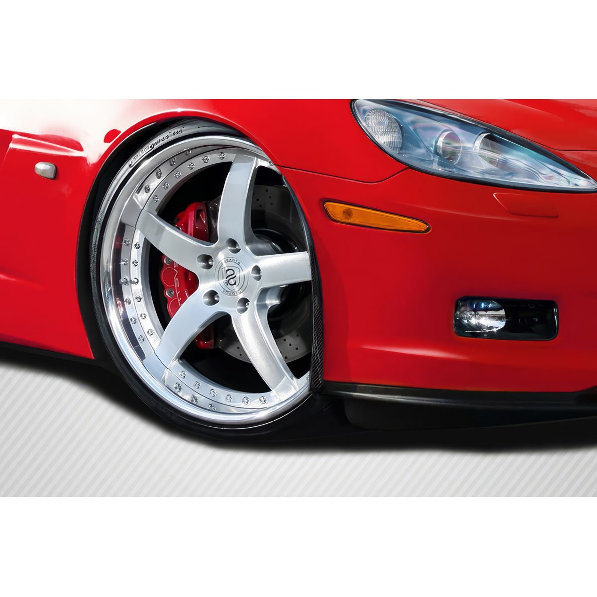 Modify your Chevrolet Corvette 2005 with our Exterior/Fenders - Angled view of fender and wheel assembly