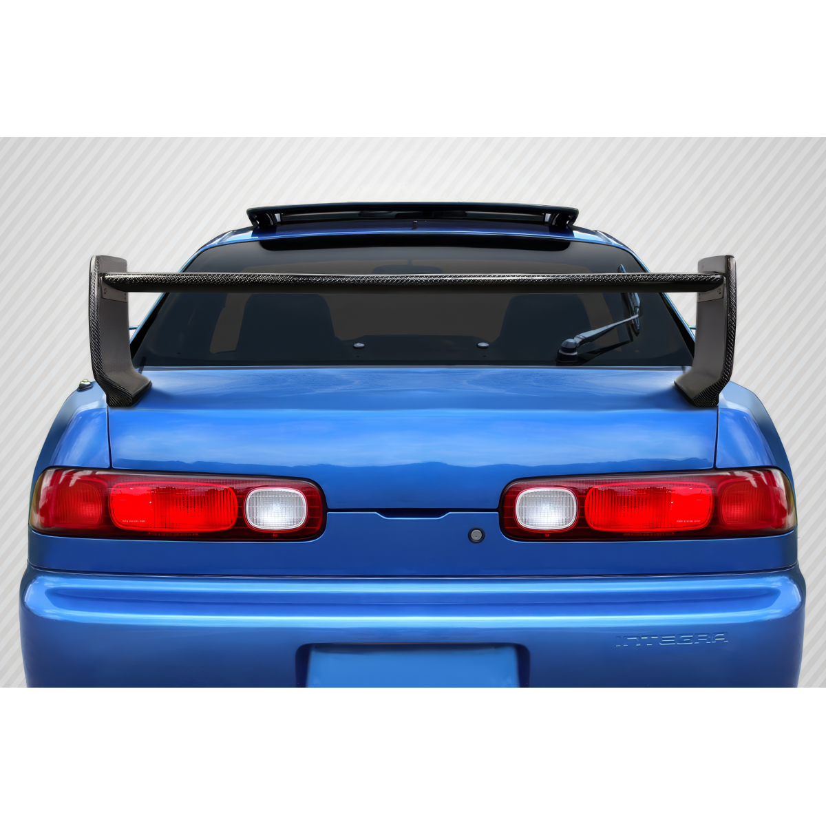 Modify your Acura Integra 1994 with our Exterior/Wings - View from rear at a slight upward angle