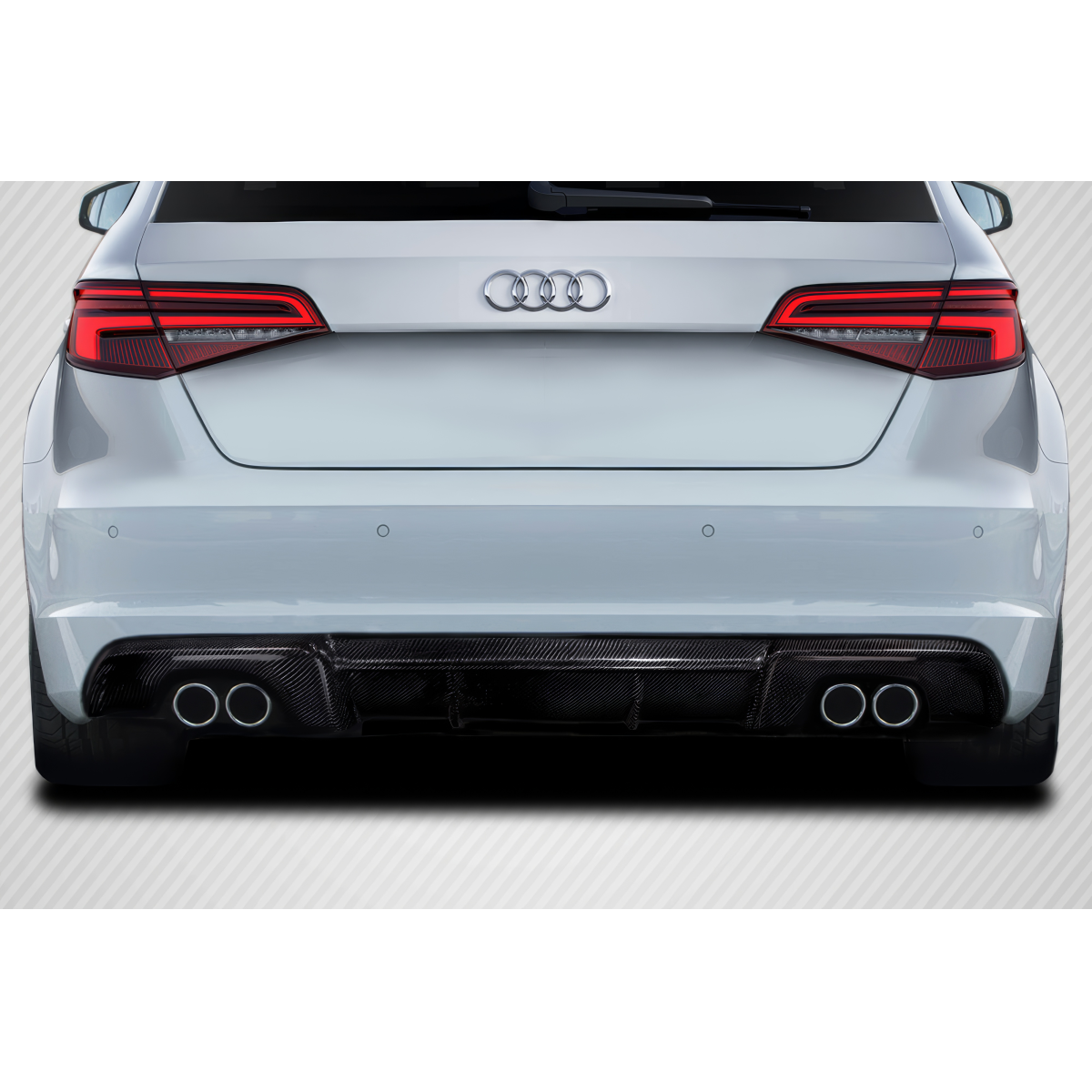 Modify your Audi A3 2013 with our Exterior/Diffusers - Rear view with slight upward angle