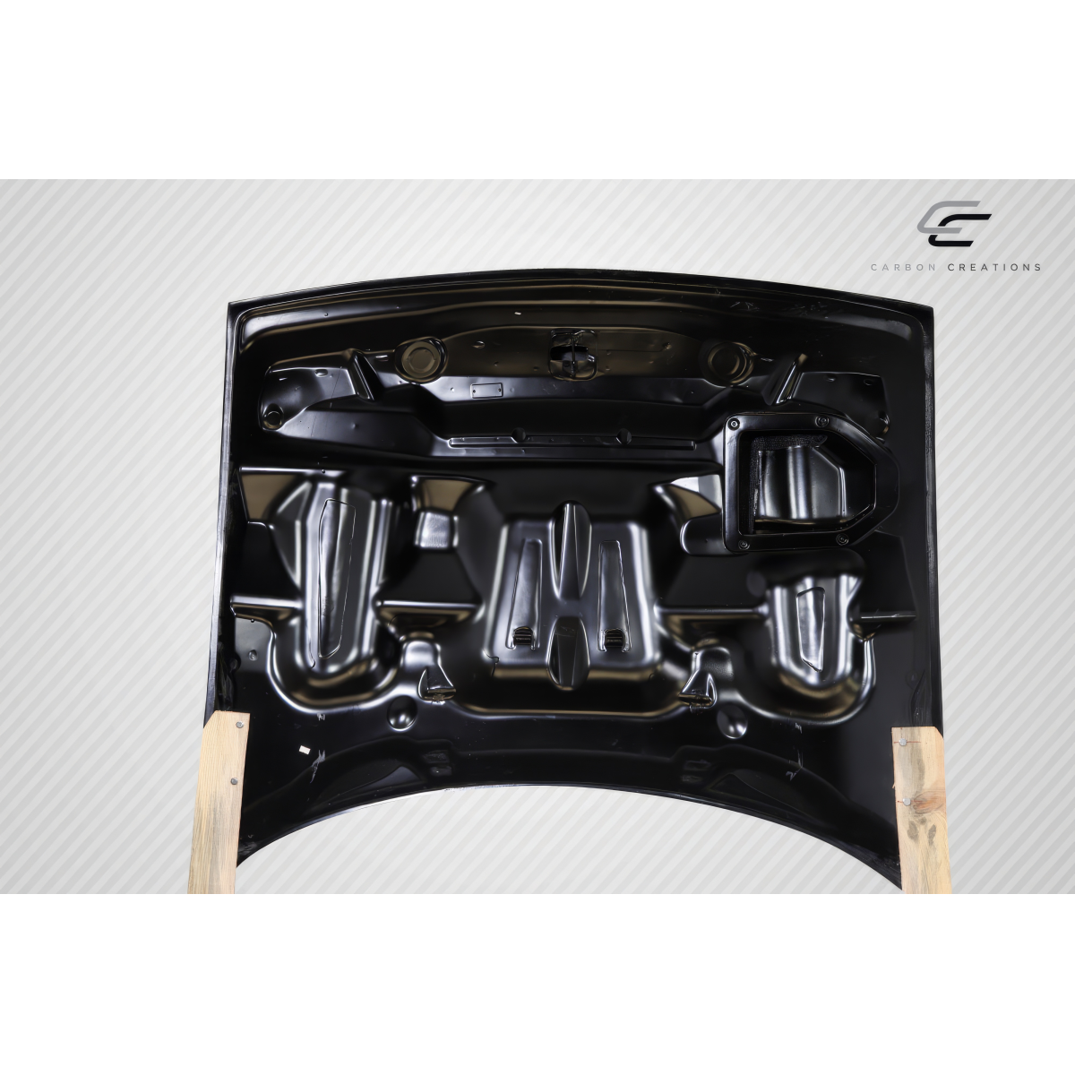 Modify your Dodge Challenger 2008 with our Exterior/Hoods - Top down view of the hood part