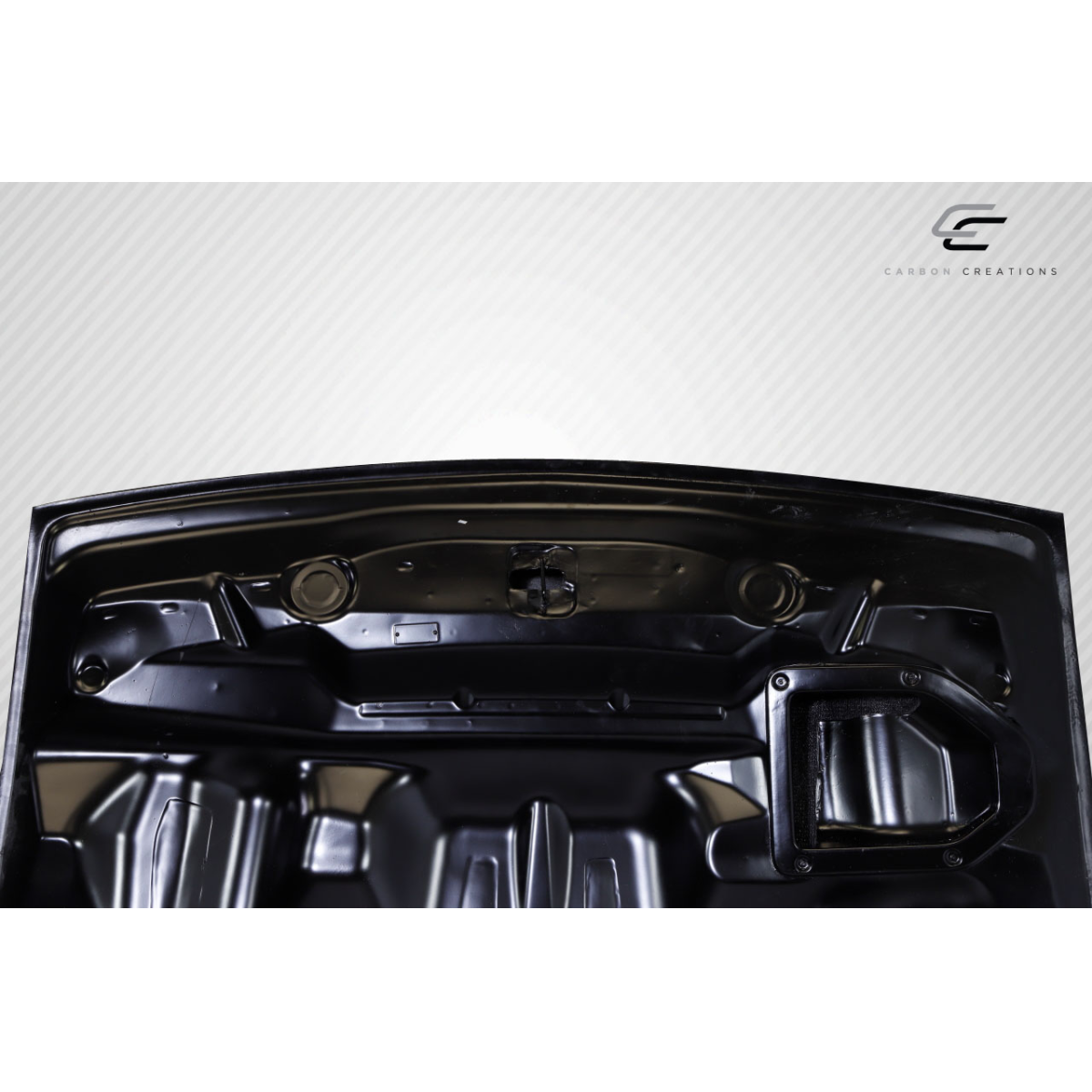 Modify your Dodge Challenger 2008 with our Exterior/Hoods - Viewed from above at slight angle