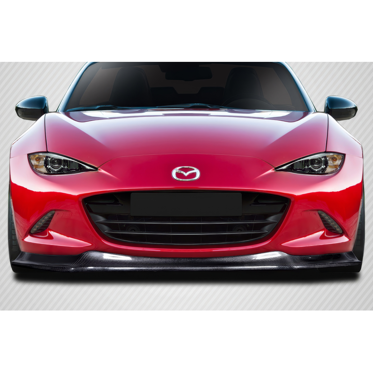 Modify your Mazda Miata 2016 with our Exterior/Front Bumpers or Lips - Front view of Mazda Miata at eye level