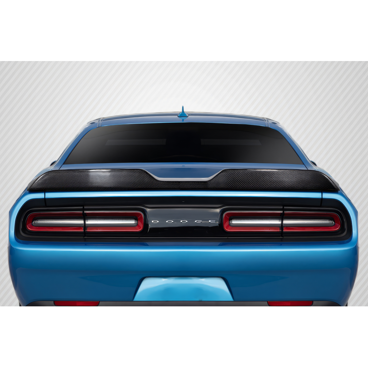 Modify your Dodge Challenger 2008 with our Exterior/Wings - Rear view angle of the vehicle