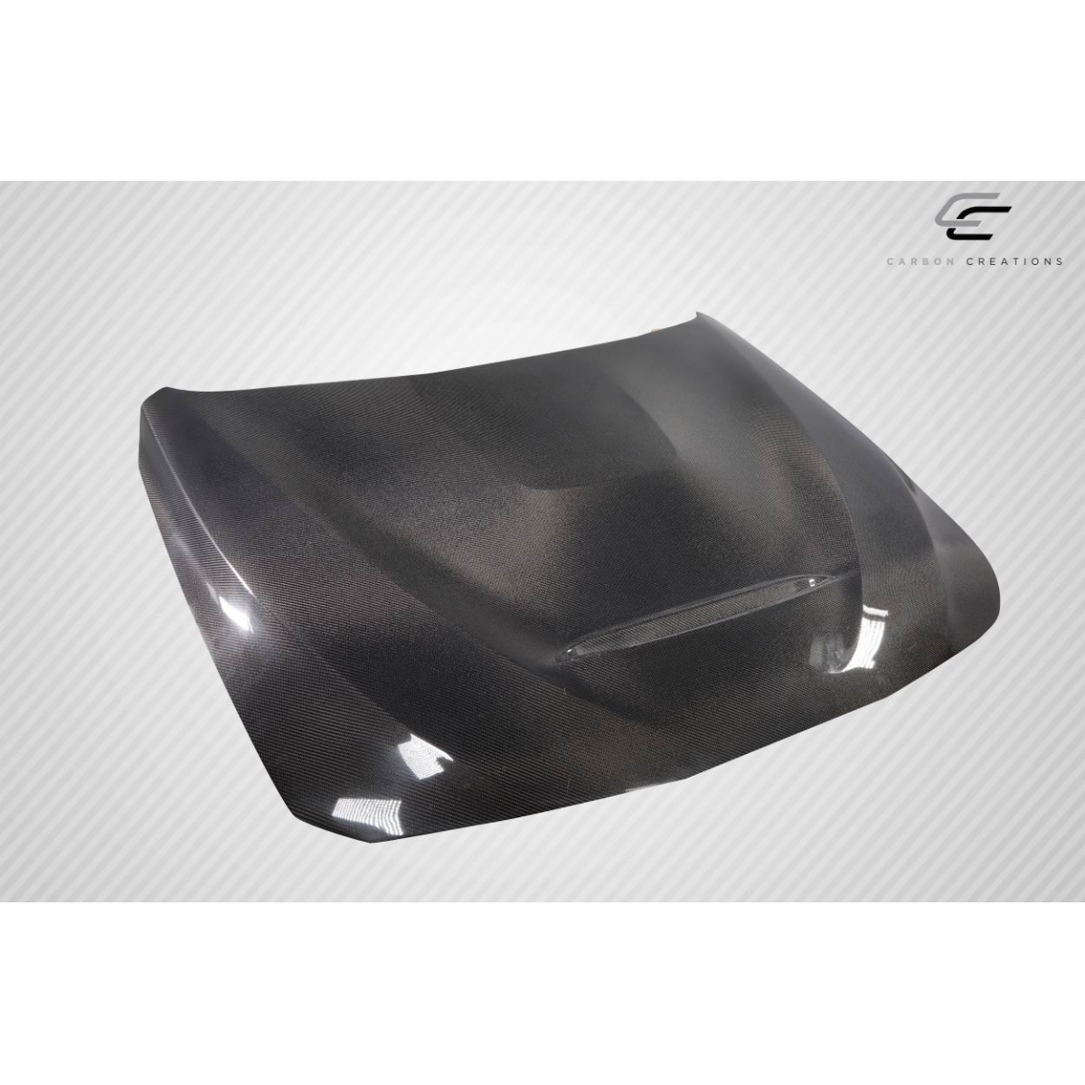 Modify your BMW 3-Series 2012 with our Exterior/Hoods - Front angle view of carbon fiber hood