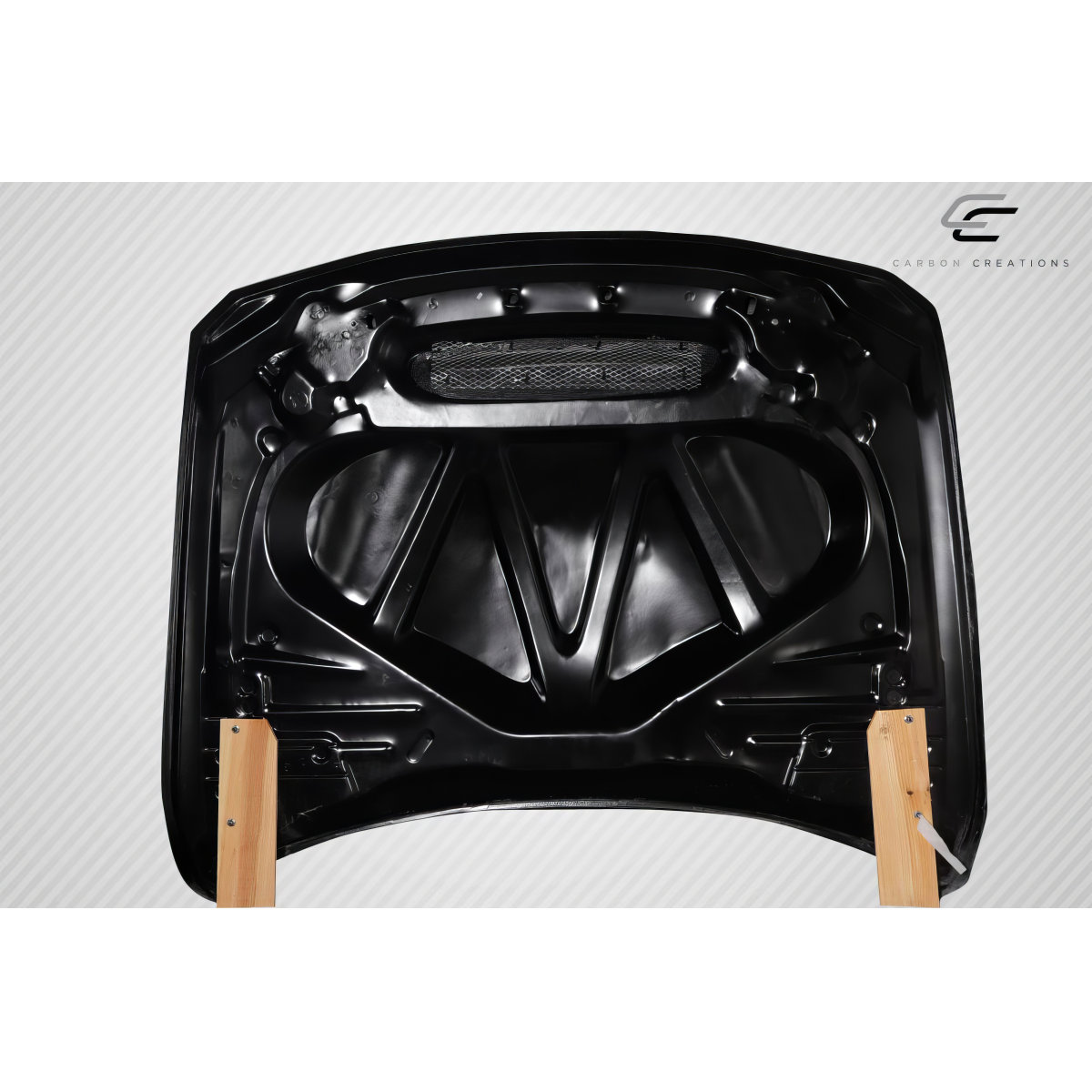 Modify your BMW 3-Series 2012 with our Exterior/Hoods - Image shows hood at a top down view angle