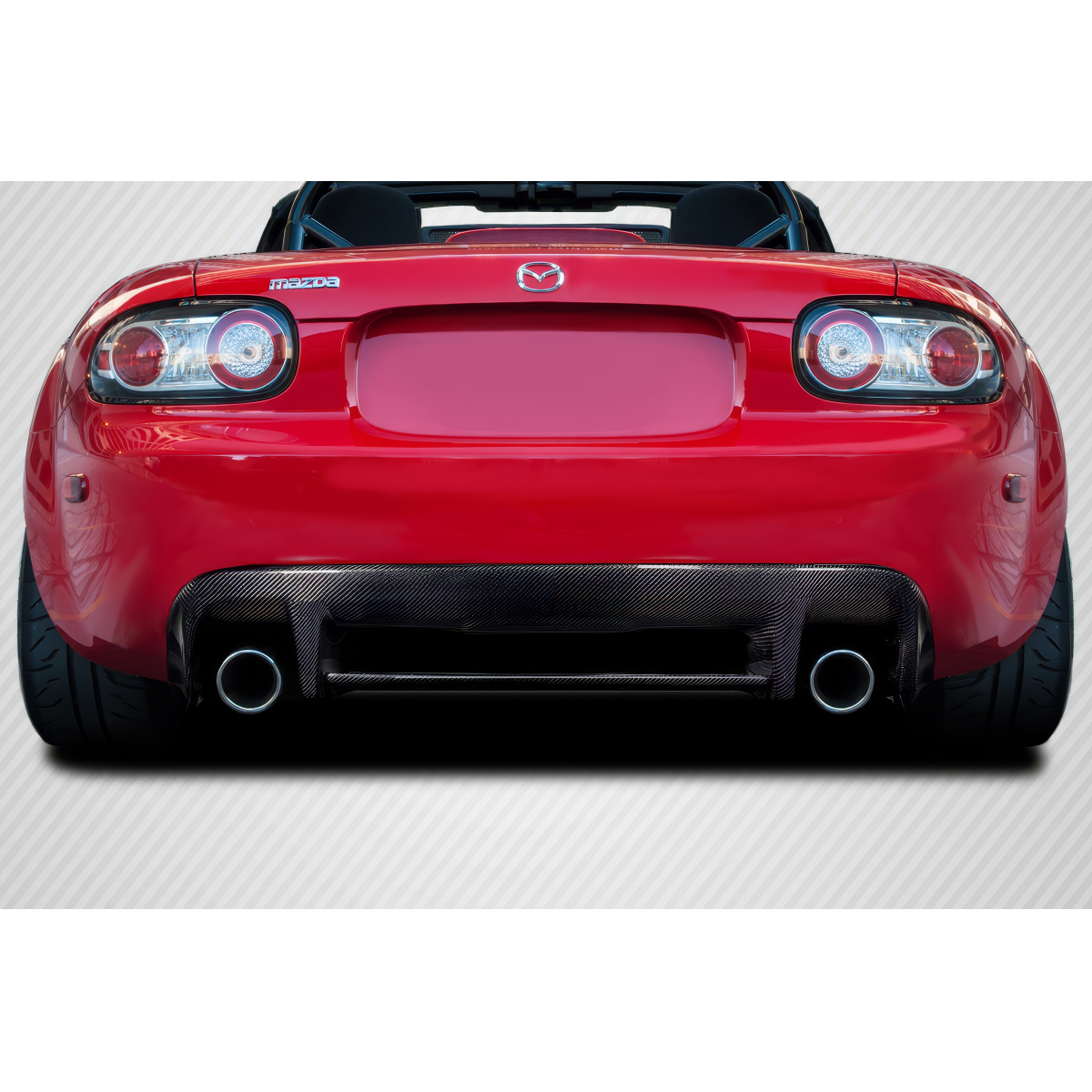 Modify your Mazda Miata 2006 with our Exterior/Diffusers - Rear view of car from slightly above and behind