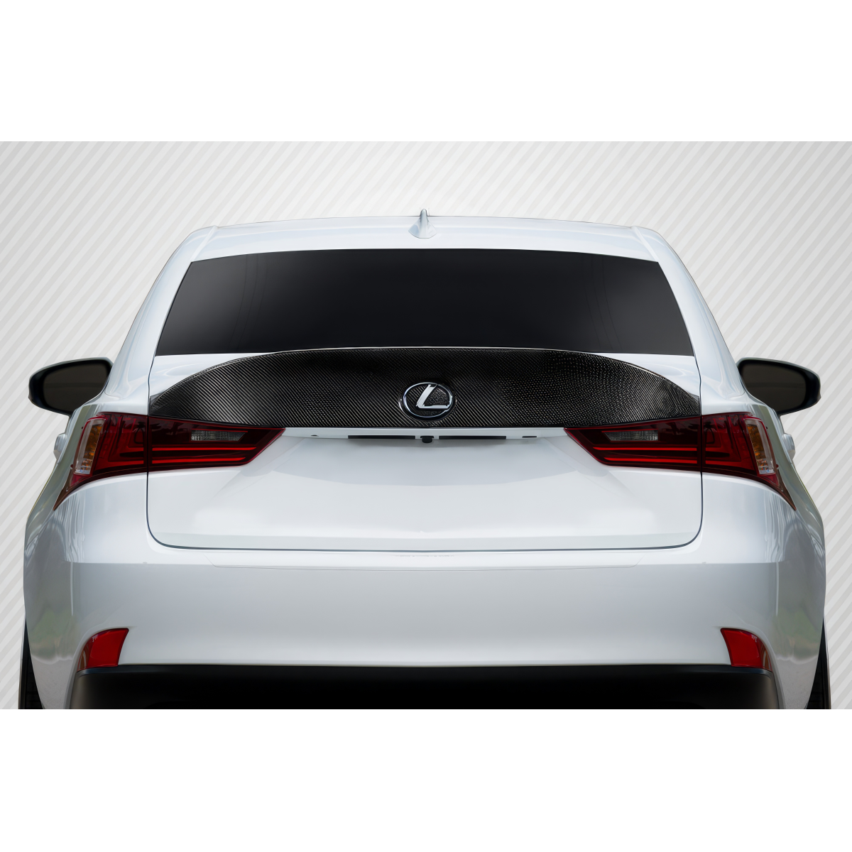 Modify your Lexus IS Series 2014 with our Exterior/Wings - View from directly behind the vehicle