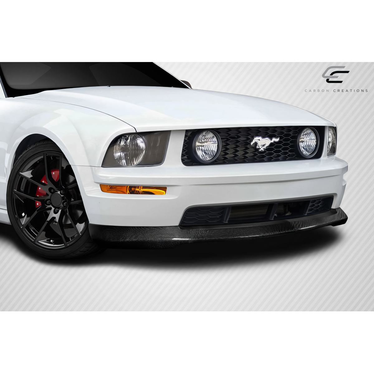 Modify your Ford Mustang 2005 with our Exterior/Front Bumpers or Lips - Front angled view of vehicle part