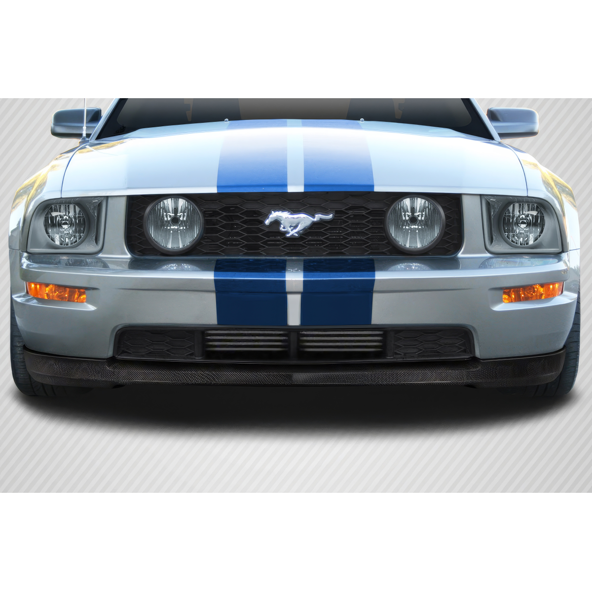 Modify your Ford Mustang 2005 with our Exterior/Front Bumpers or Lips - Front view of vehicle at eye level