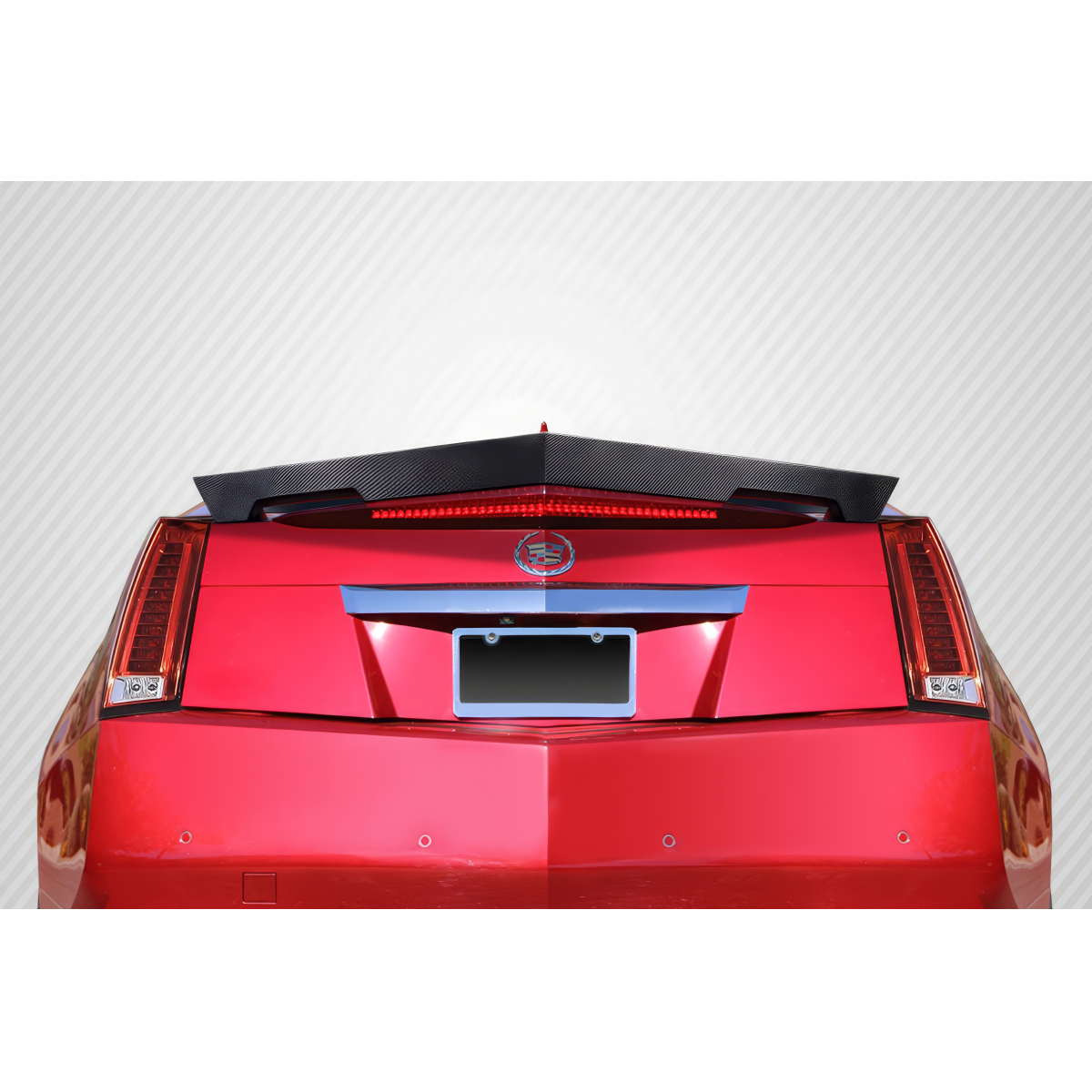 Modify your Cadillac CTS 2011 with our Exterior/Wings - Rear view with an upward angle showing the spoiler