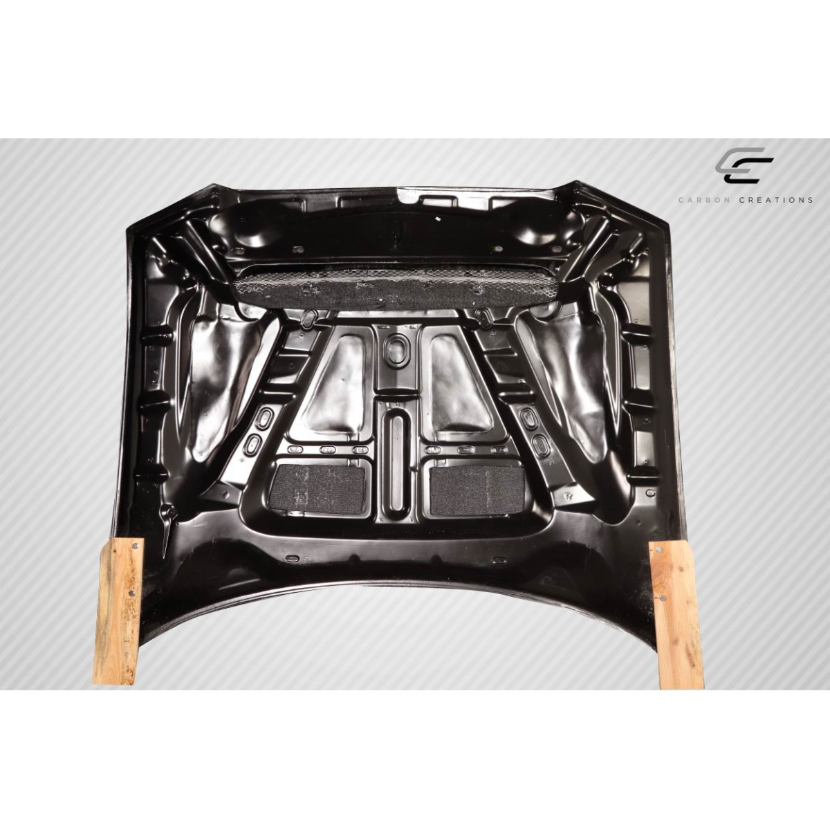 Modify your Dodge Charger 2011 with our Exterior/Hoods - Image is viewed from above at a flat angle