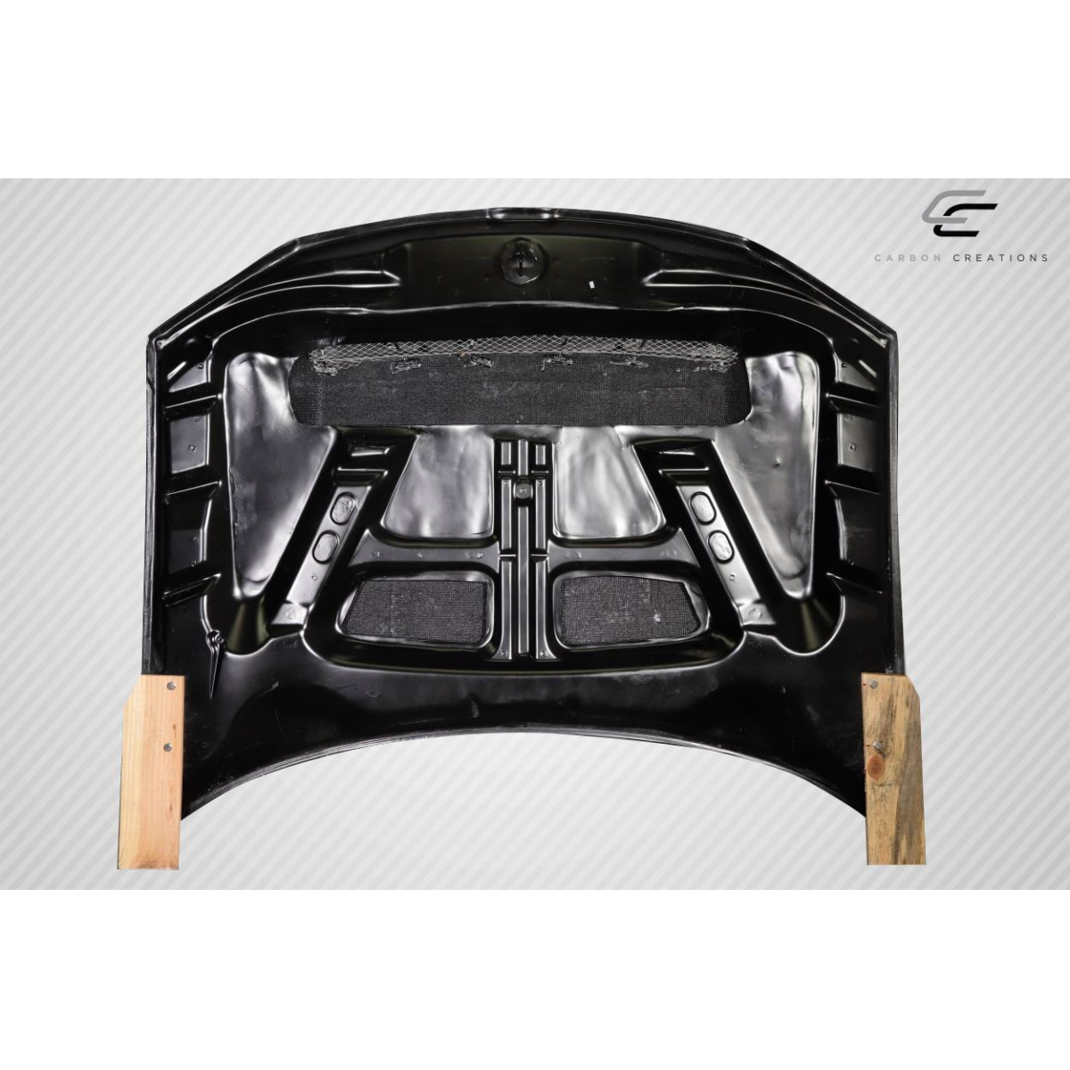 Modify your Chrysler 300 2011 with our Exterior/Hoods - Image shows product from a top down angle