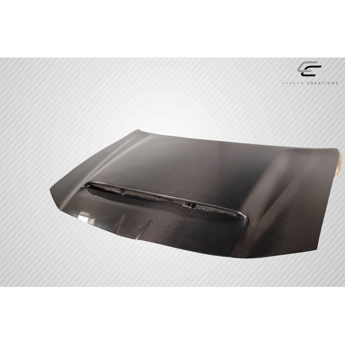 Modify your Chrysler 300 2011 with our Exterior/Hoods - The part is shown at a slight overhead angle