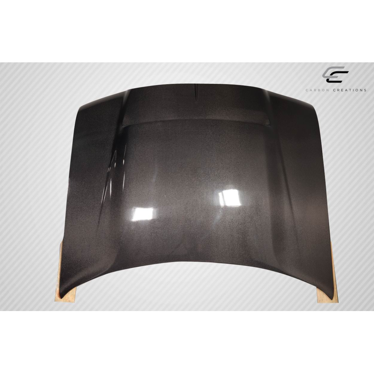 Modify your Chrysler 300 2005 with our Exterior/Hoods - Part shown from a top down view