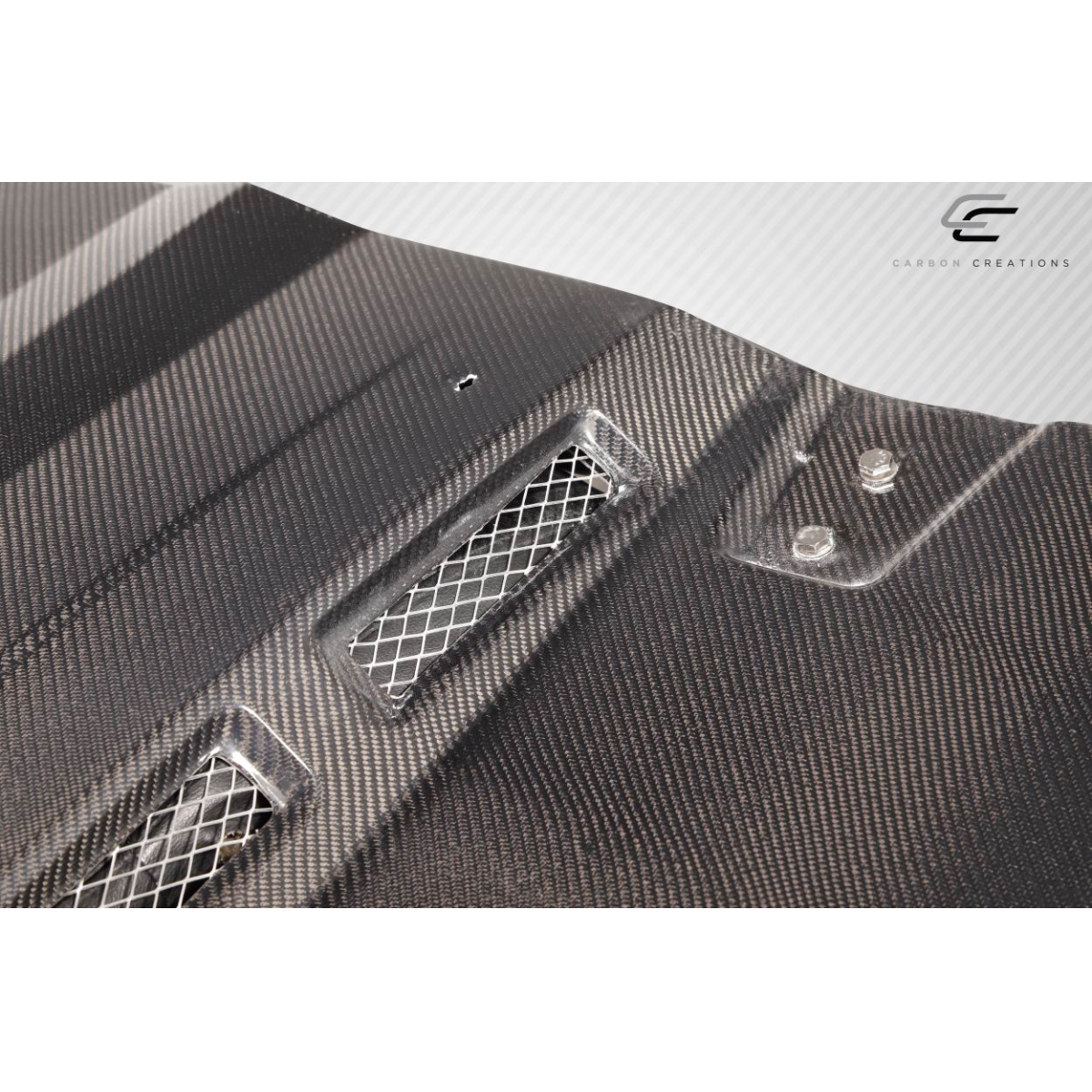 Modify your Jeep Wrangler 2007 with our Exterior/Hoods - Part is shown at a top-down angle