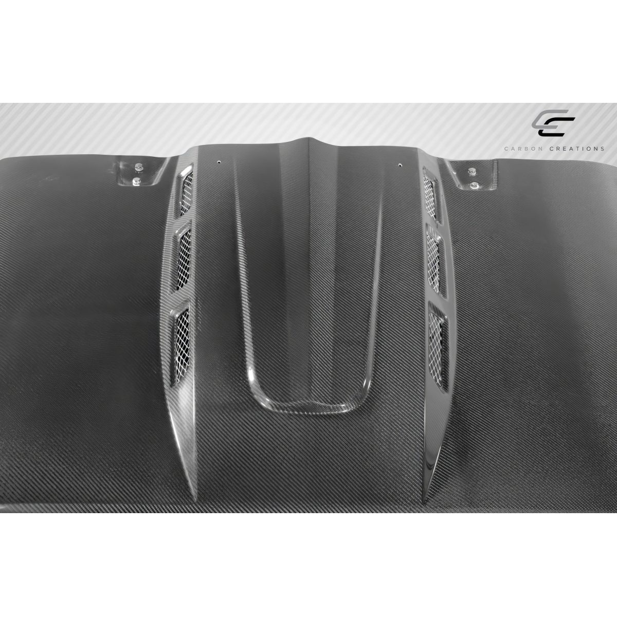 Modify your Jeep Wrangler 2007 with our Exterior/Hoods - Part shown from a top down angle