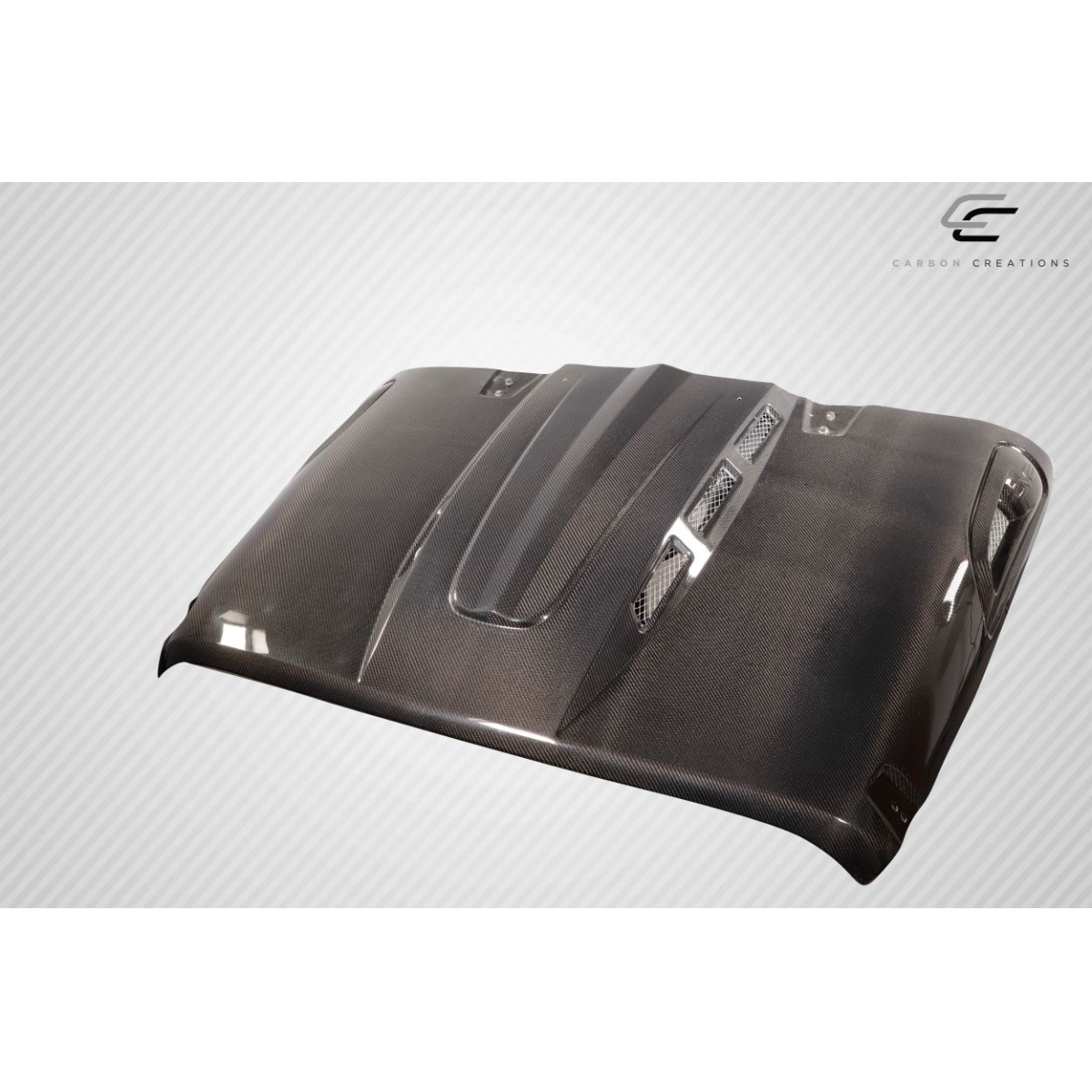 Modify your Jeep Wrangler 2007 with our Exterior/Hoods - Top down angle showcasing the hood design