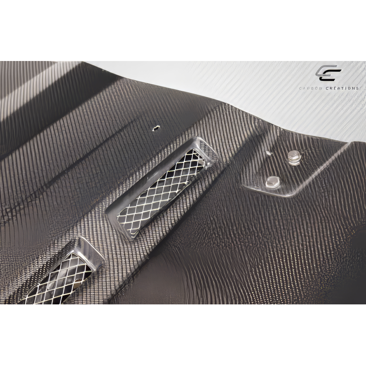 Modify your Jeep Wrangler 2007 with our Exterior/Hoods - Top down view of the hood part