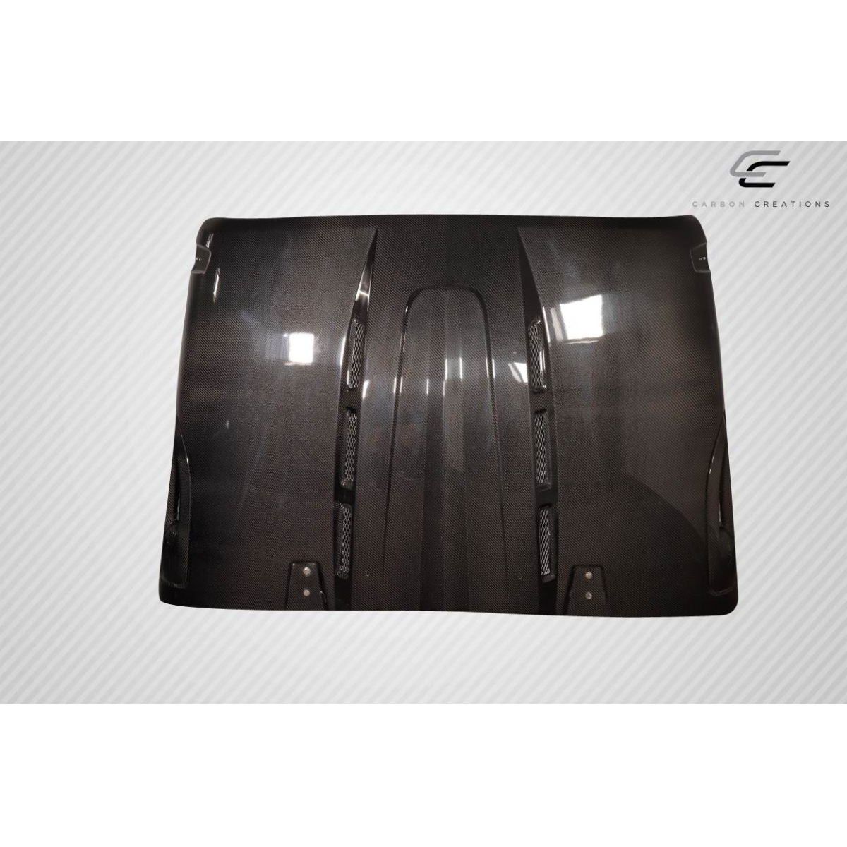 Modify your Jeep Wrangler 2007 with our Exterior/Hoods - Viewing the hood from a top-down angle