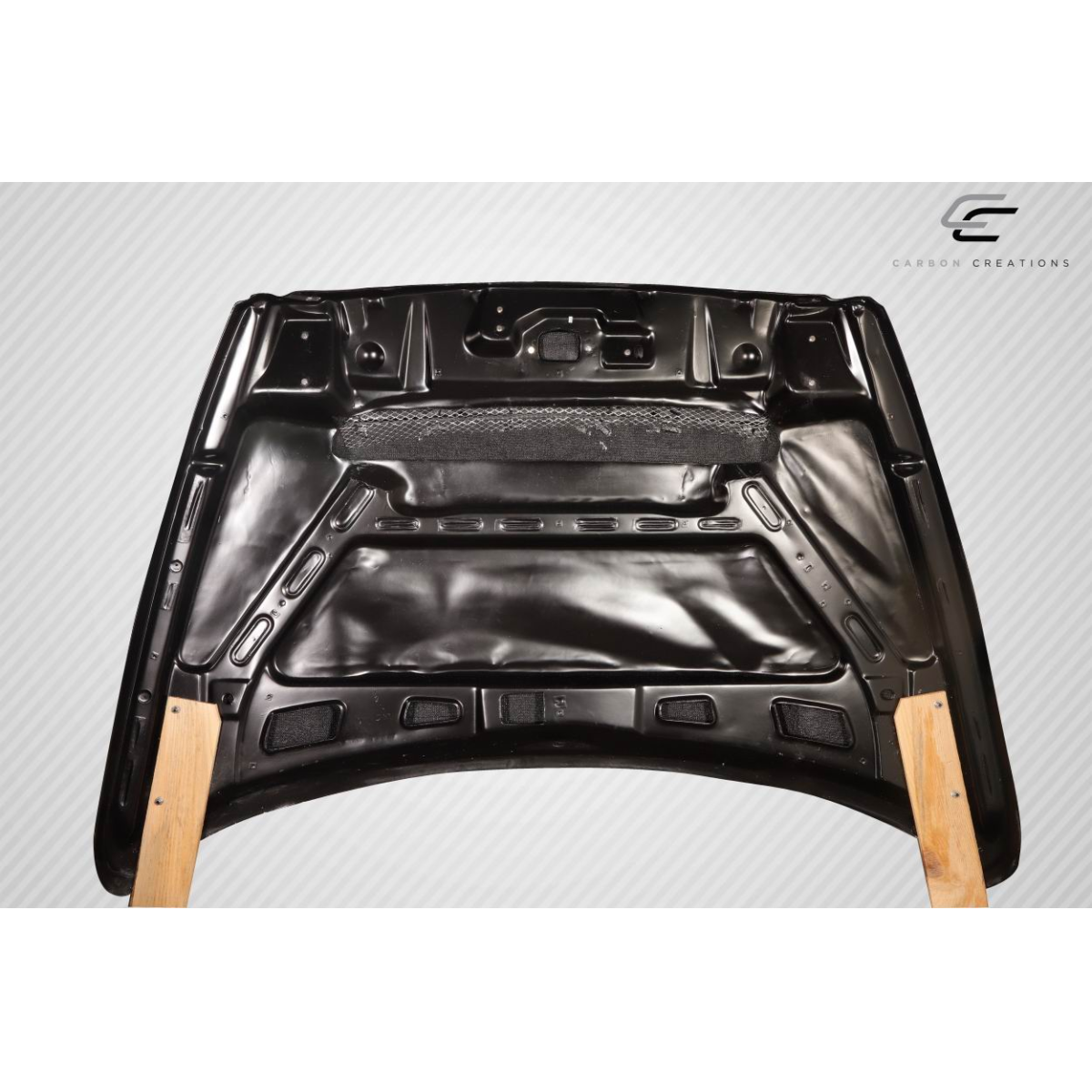 Modify your Dodge Ram 2002 with our Exterior/Hoods - Top view of the hood flat and level