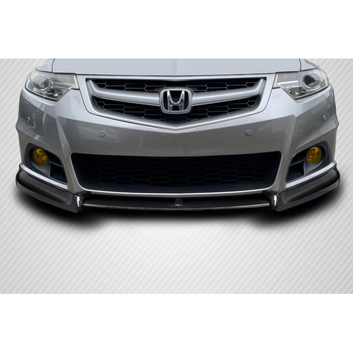 Modify your Acura TSX 2009 with our Exterior/Front Bumpers or Lips - Front view of an Acura TSX with a lip spoiler