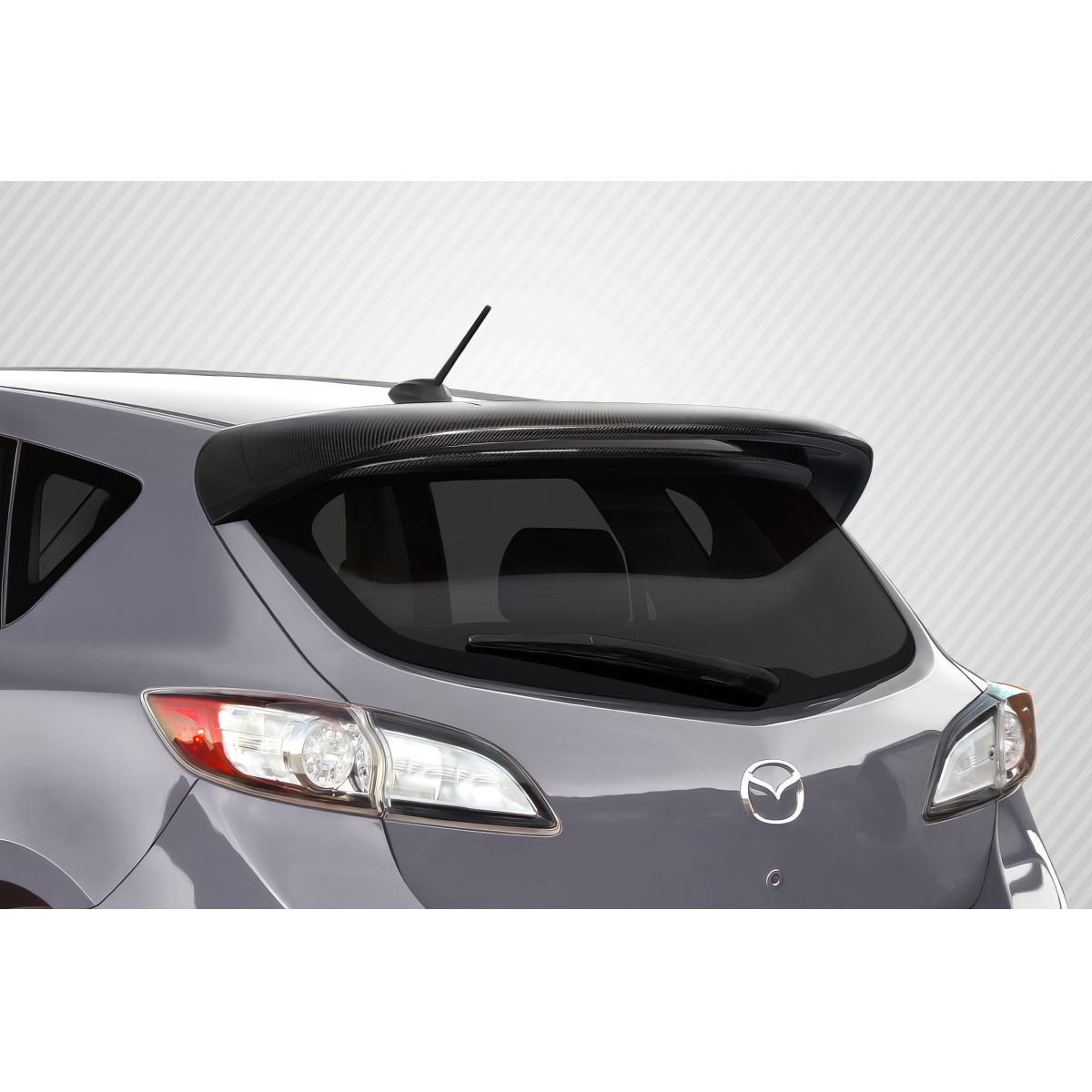 Modify your Mazda 3 2010 with our Exterior/Wings - Viewed from slightly above and behind vehicle