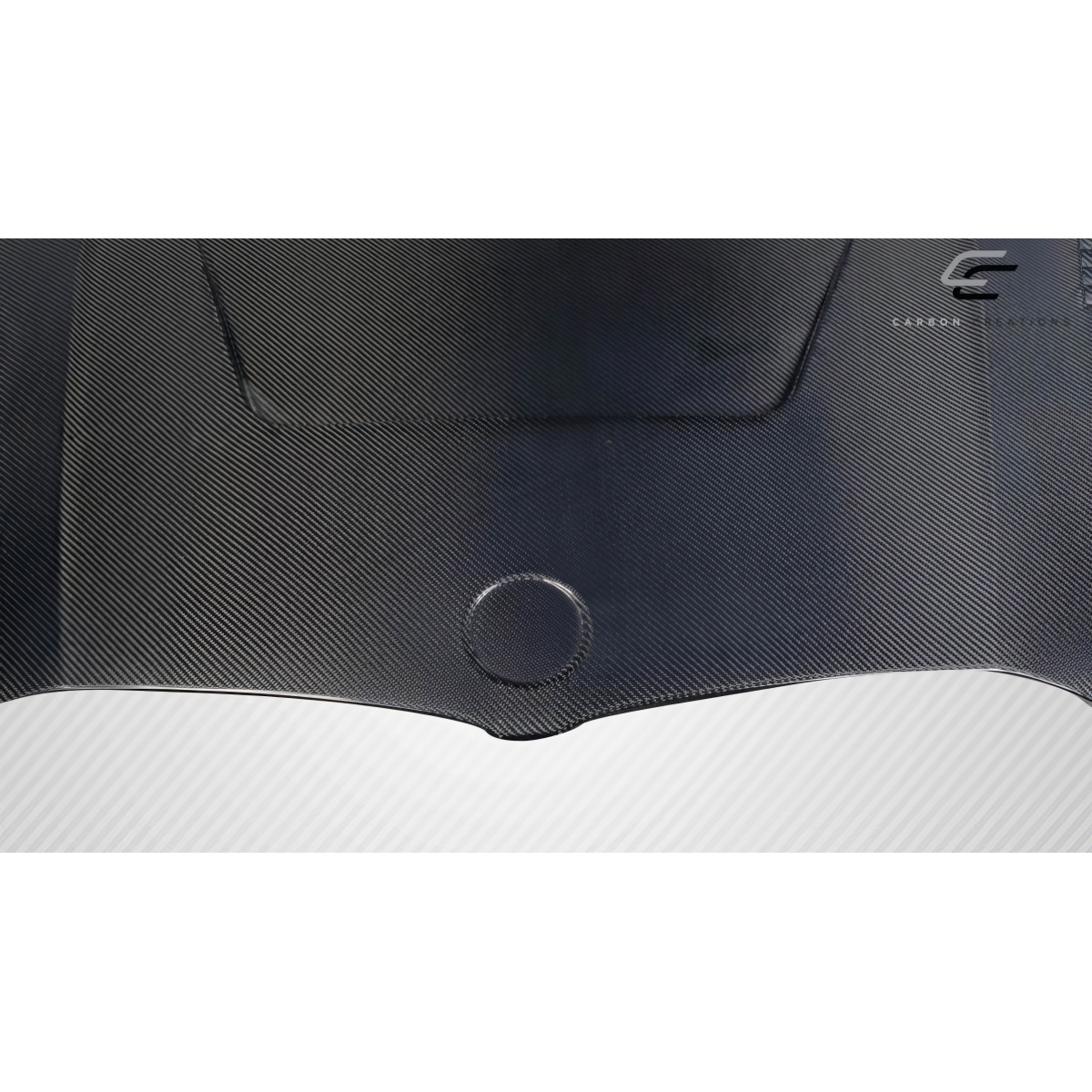 Modify your BMW 3-Series 2019 with our Exterior/Hoods - The image shows a carbon fiber hood part from above