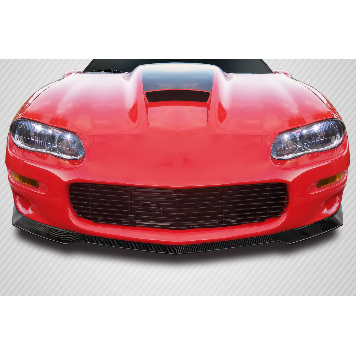 Modify your Chevrolet Camaro 1998 with our Exterior/Front Bumpers or Lips - Front view of a car at eye level