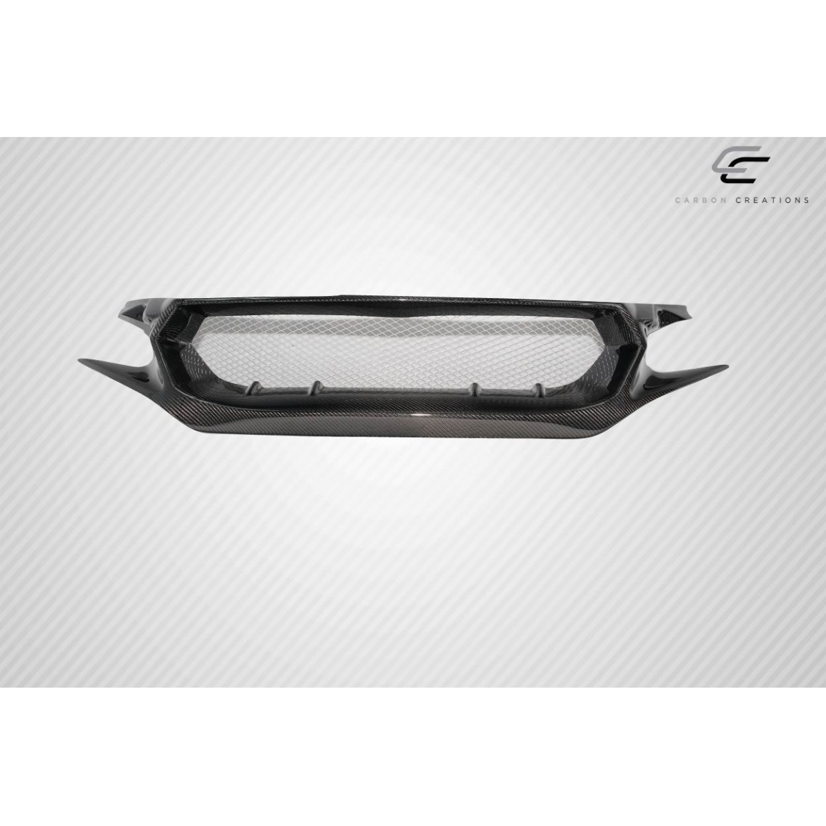 Modify your Honda Civic 2016 with our Exterior/Grilles - Front view of car grille at straight angle