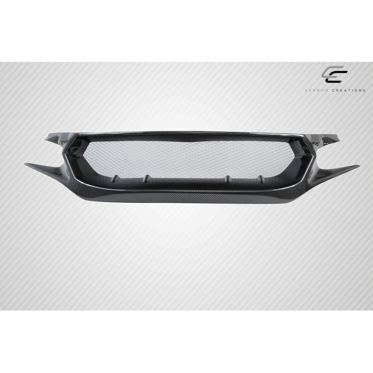 Modify your Honda Civic 2016 with our Exterior/Grilles - Front view of the grille at a slight angle