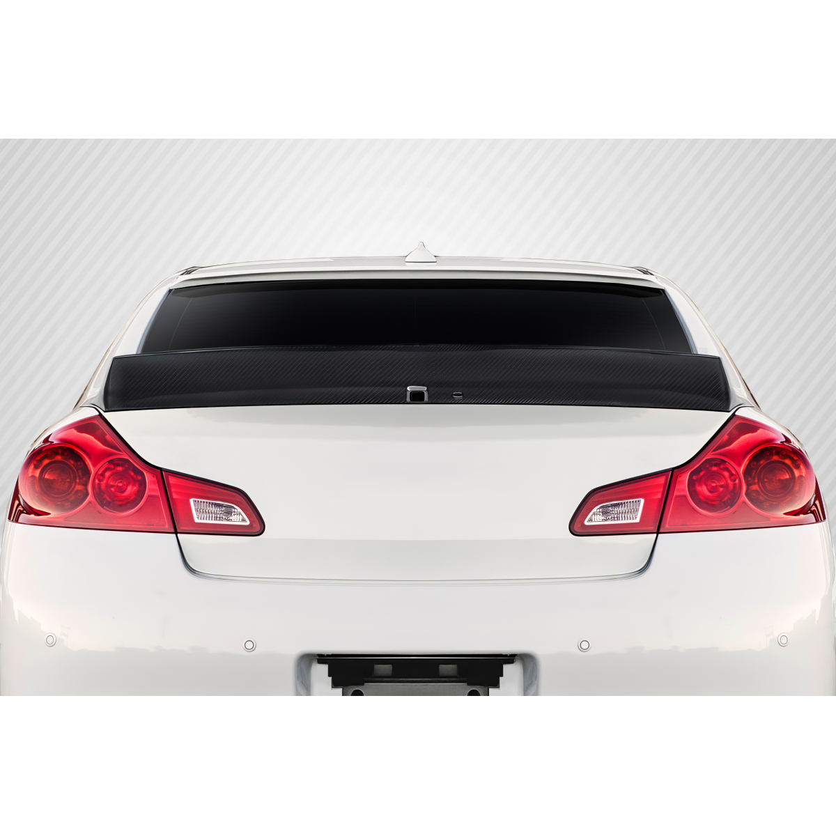 Modify your Infiniti G37 2008 with our Exterior/Wings - Rear view of vehicle at eye level angle