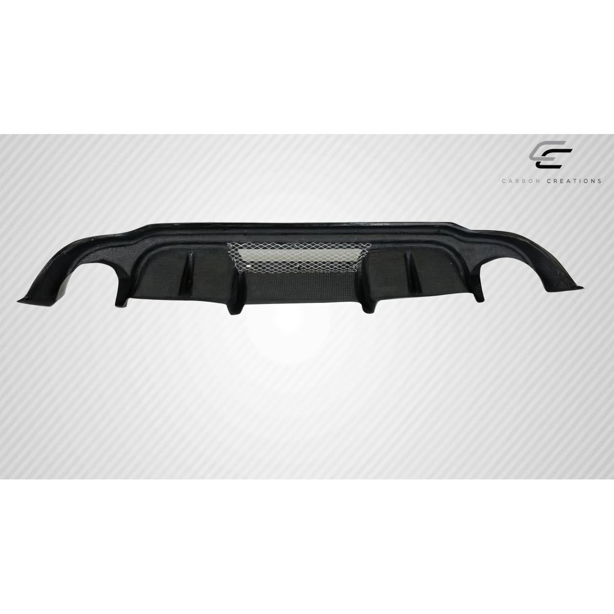 Modify your Infiniti Q50 2014 with our Exterior/Diffusers - Front view of the carbon fiber rear diffuser