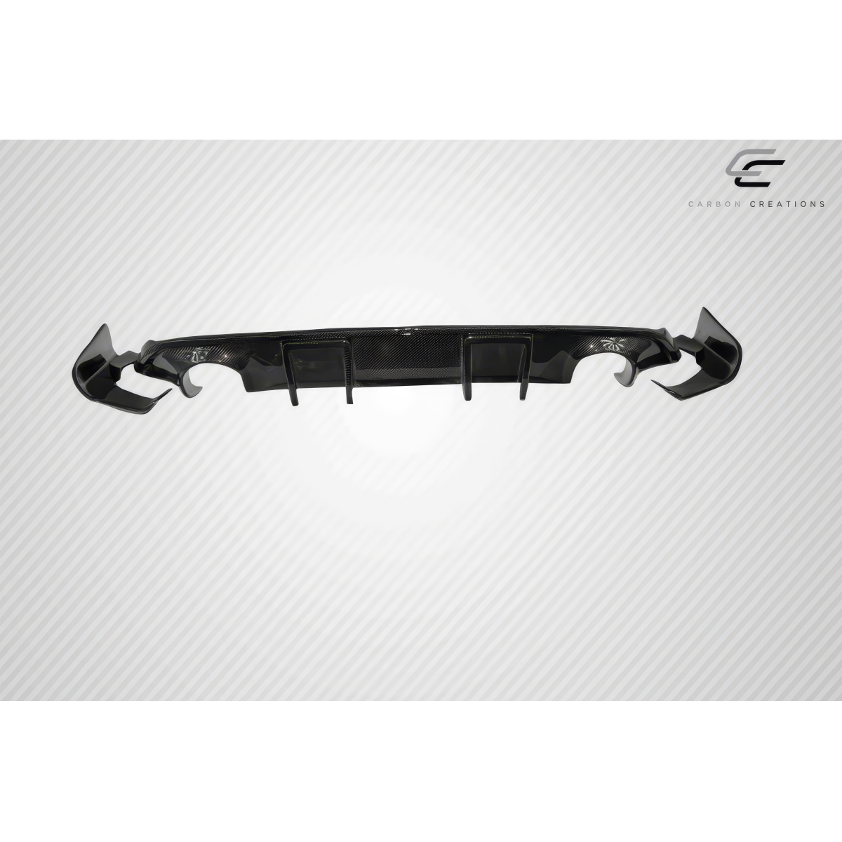 Modify your Infiniti J 2017 with our Exterior/Diffusers - Front view of the rear diffuser at a level angle