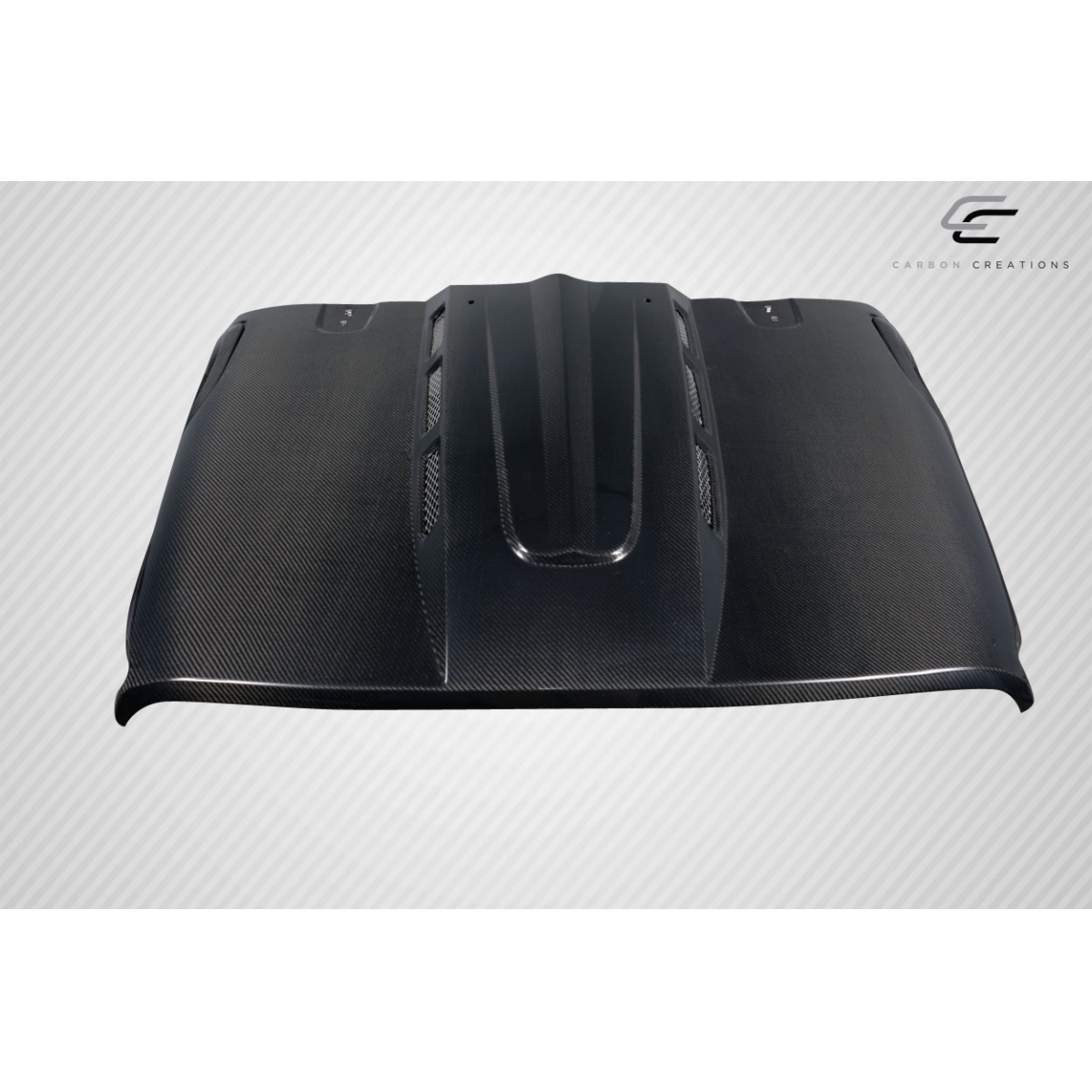 Modify your Jeep Gladiator 2019 with our Exterior/Hoods - Top down view of the carbon fiber hood