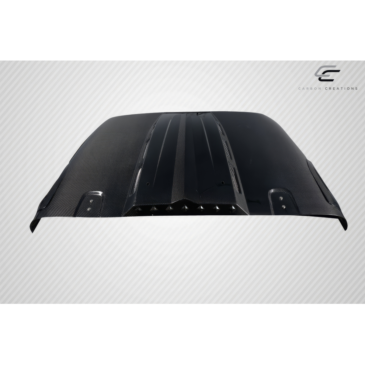 Modify your Jeep Gladiator 2019 with our Exterior/Hoods - Top down view of the carbon fiber hood