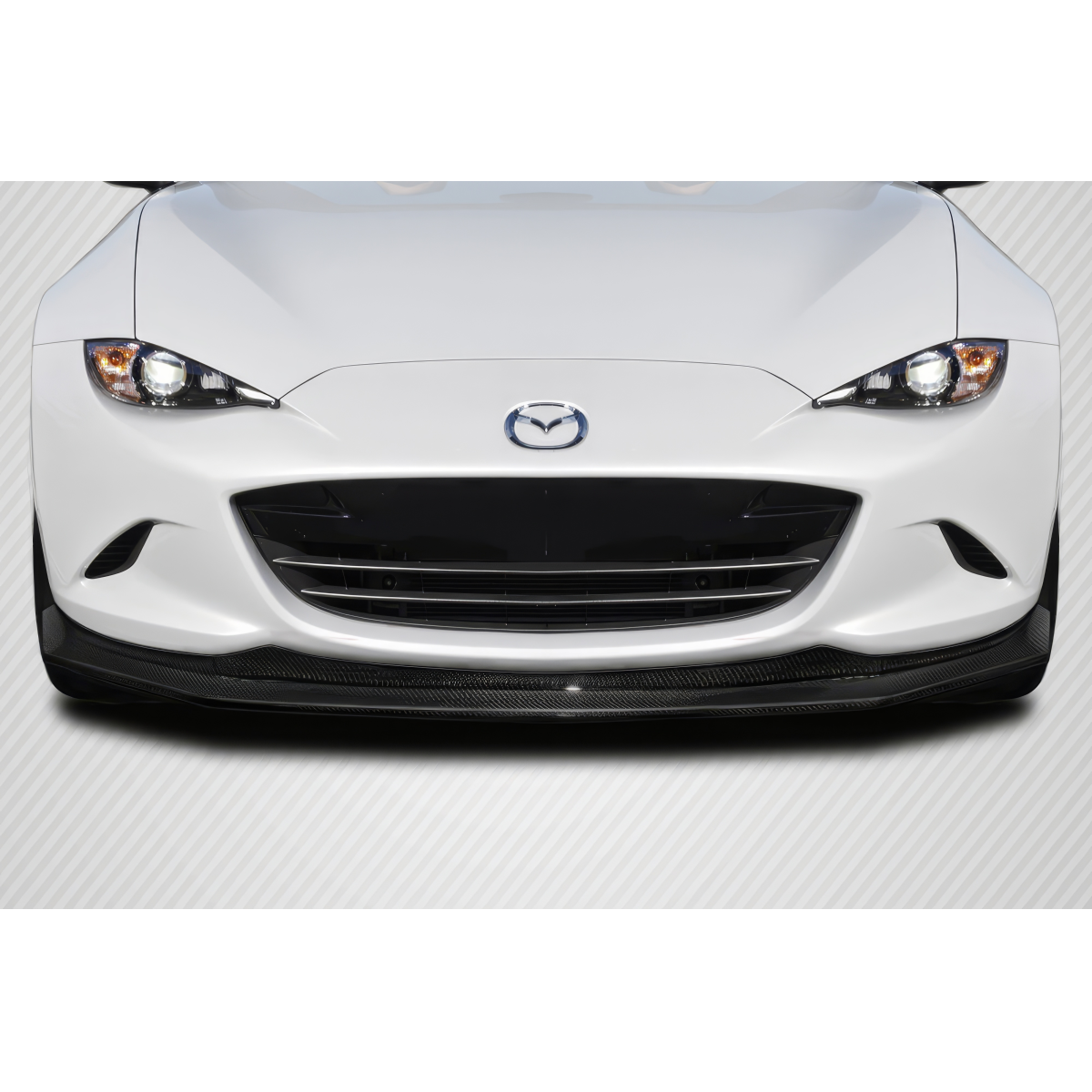 Modify your Mazda Miata 2016 with our Exterior/Front Bumpers or Lips - Front view angle of the Mazda Miata