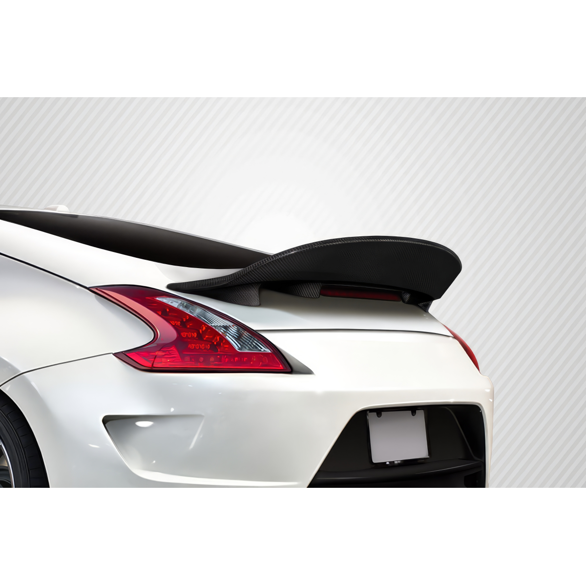 Modify your Nissan 370Z 2009 with our Exterior/Wings - Rear angle view of the Nissan 370Z