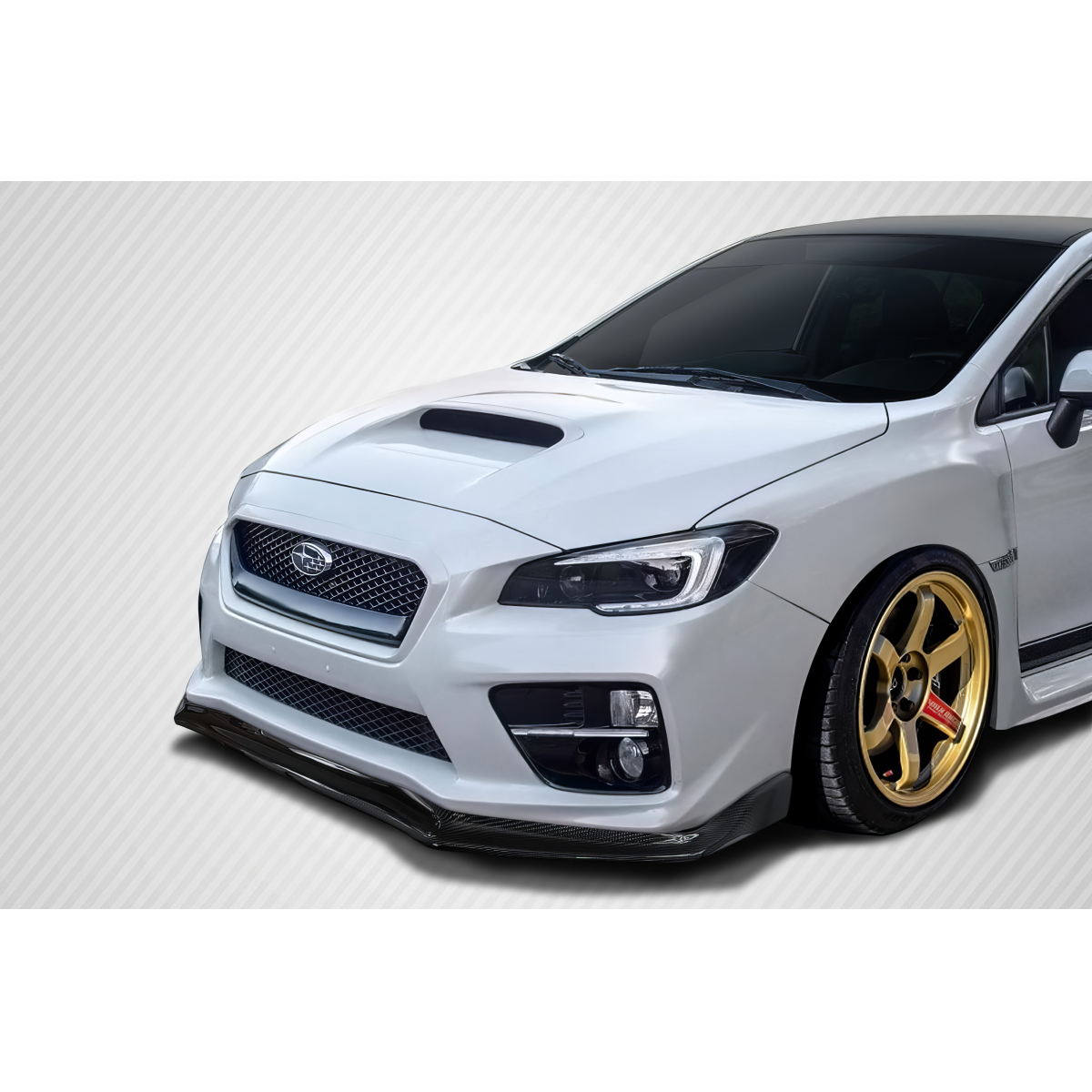 Modify your Subaru Impreza 2015 with our Exterior/Front Bumpers or Lips - Front angle view of the Subaru vehicle part