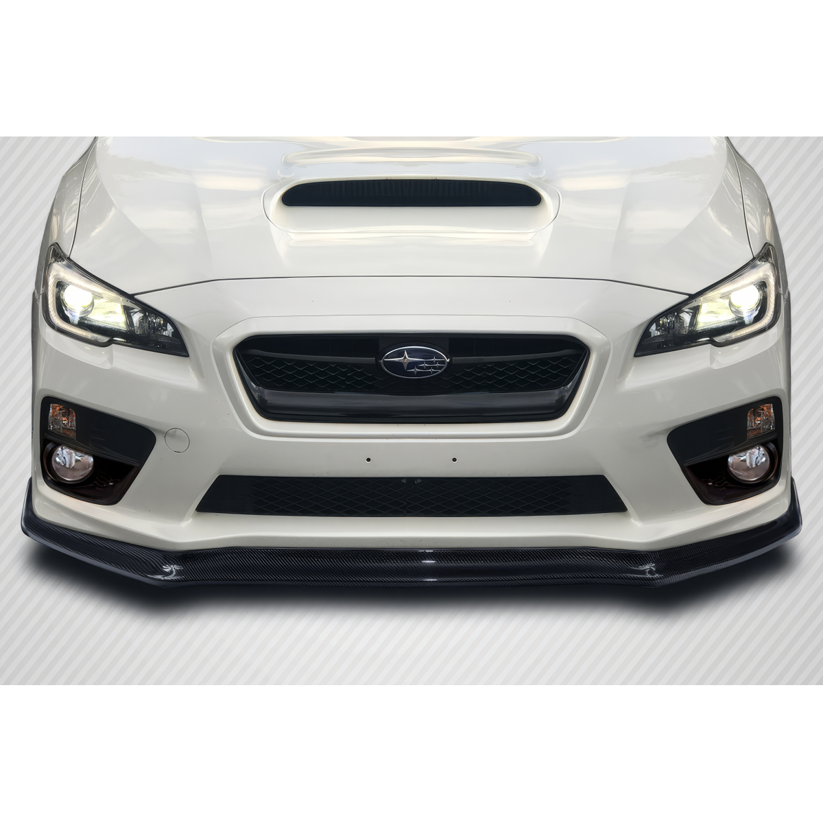 Modify your Subaru Impreza 2015 with our Exterior/Front Bumpers or Lips - Front view of car part at a low angle