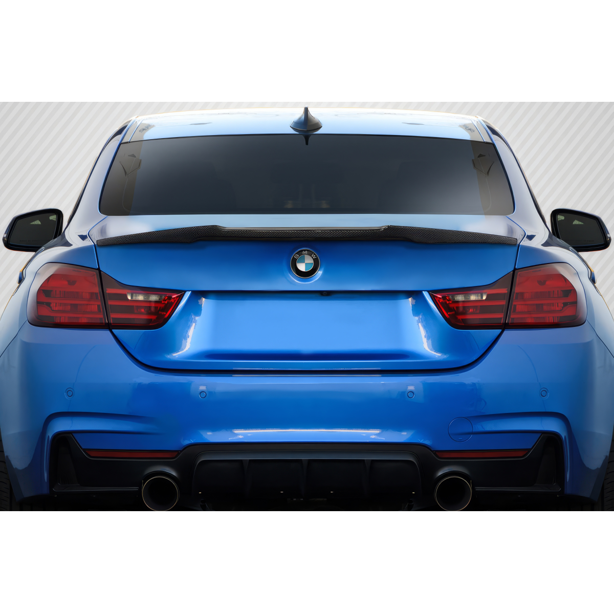 Modify your BMW 4-Series 2014 with our Exterior/Wings - Rear view angle of a BMW 4 Series car