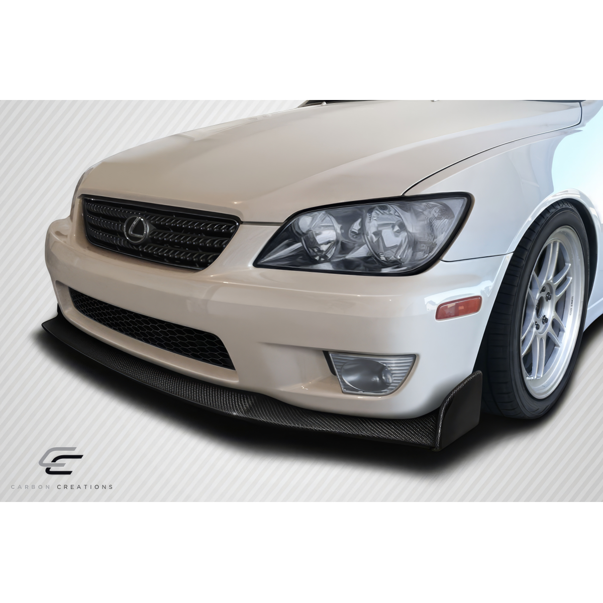 Modify your Lexus IS Series 2000 with our Exterior/Front Bumpers or Lips - Front view of the car from a low angle